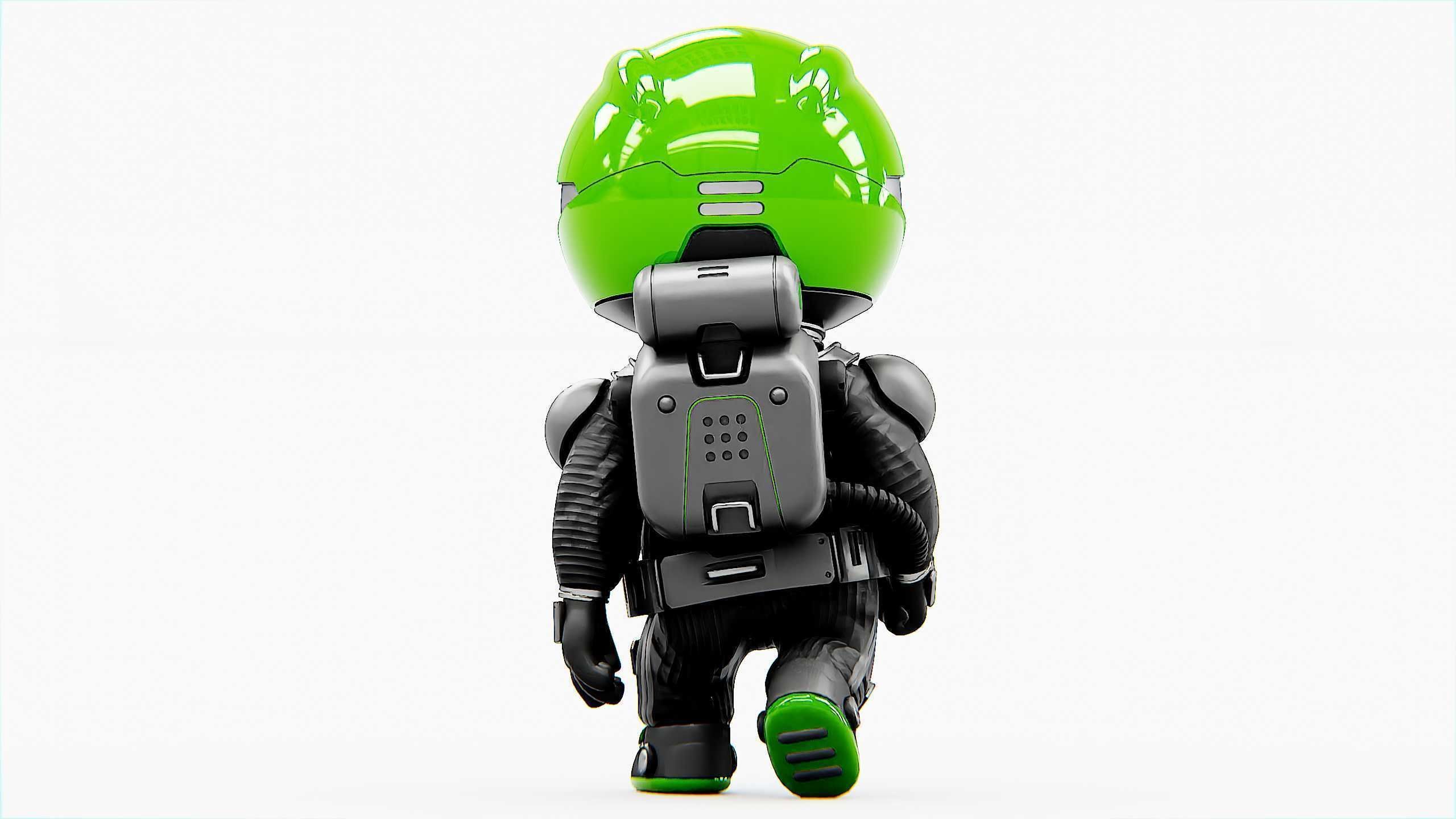 TOON ASTRONAUT S-680 Rigged for Unreal Engine - Unity - MIXAMO 3D model_30