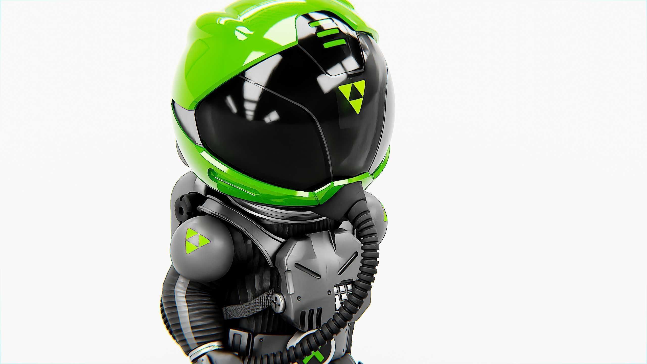 TOON ASTRONAUT S-680 Rigged for Unreal Engine - Unity - MIXAMO 3D model_28