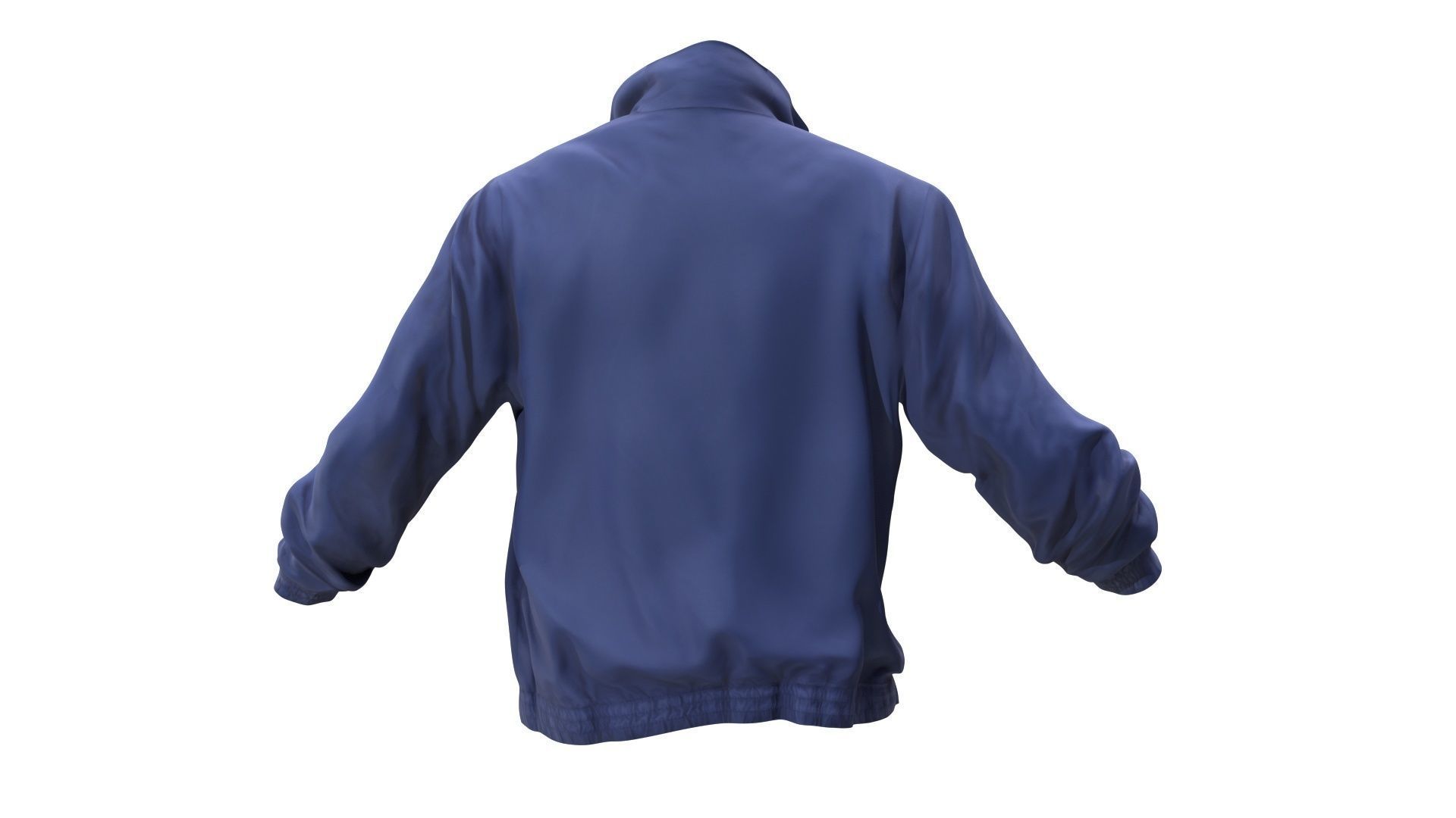 Sport jacket Low-poly 3D model_6