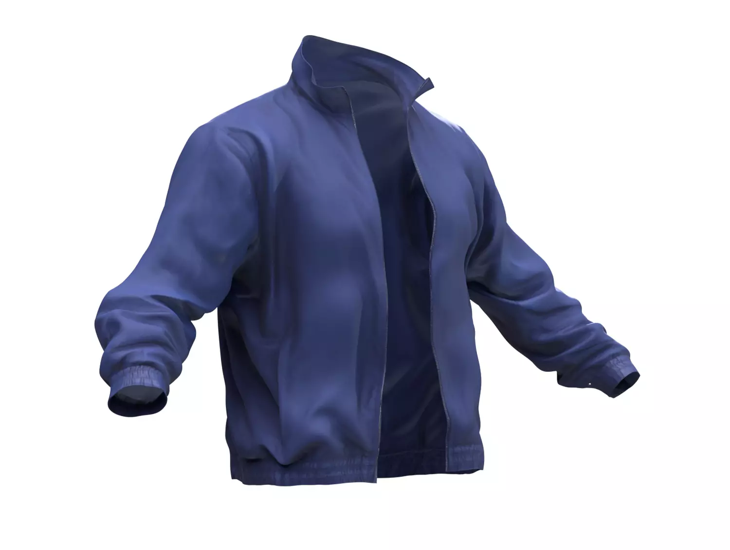 Sport jacket Low-poly 3D model_0