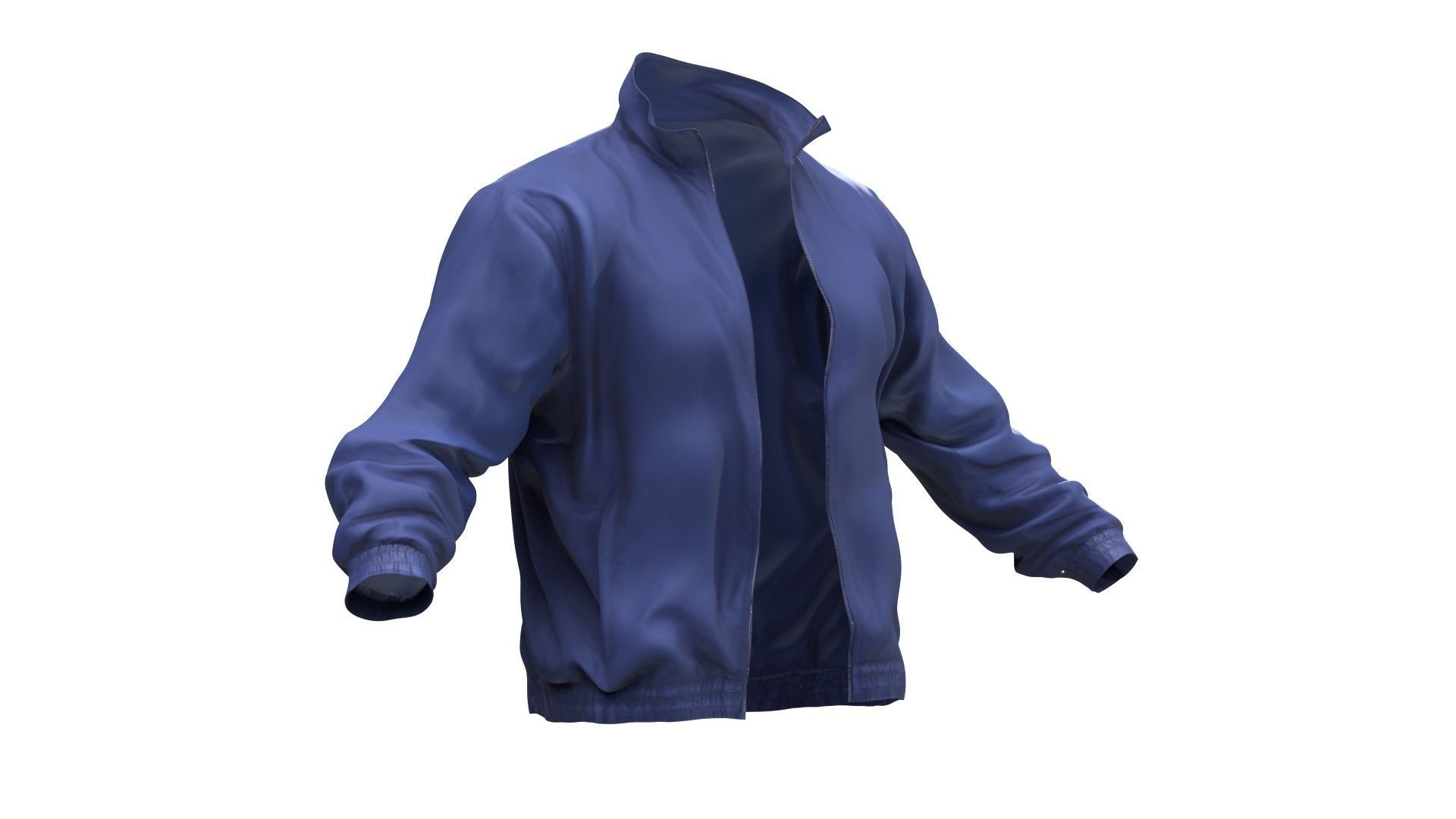 Sport jacket Low-poly 3D model_2