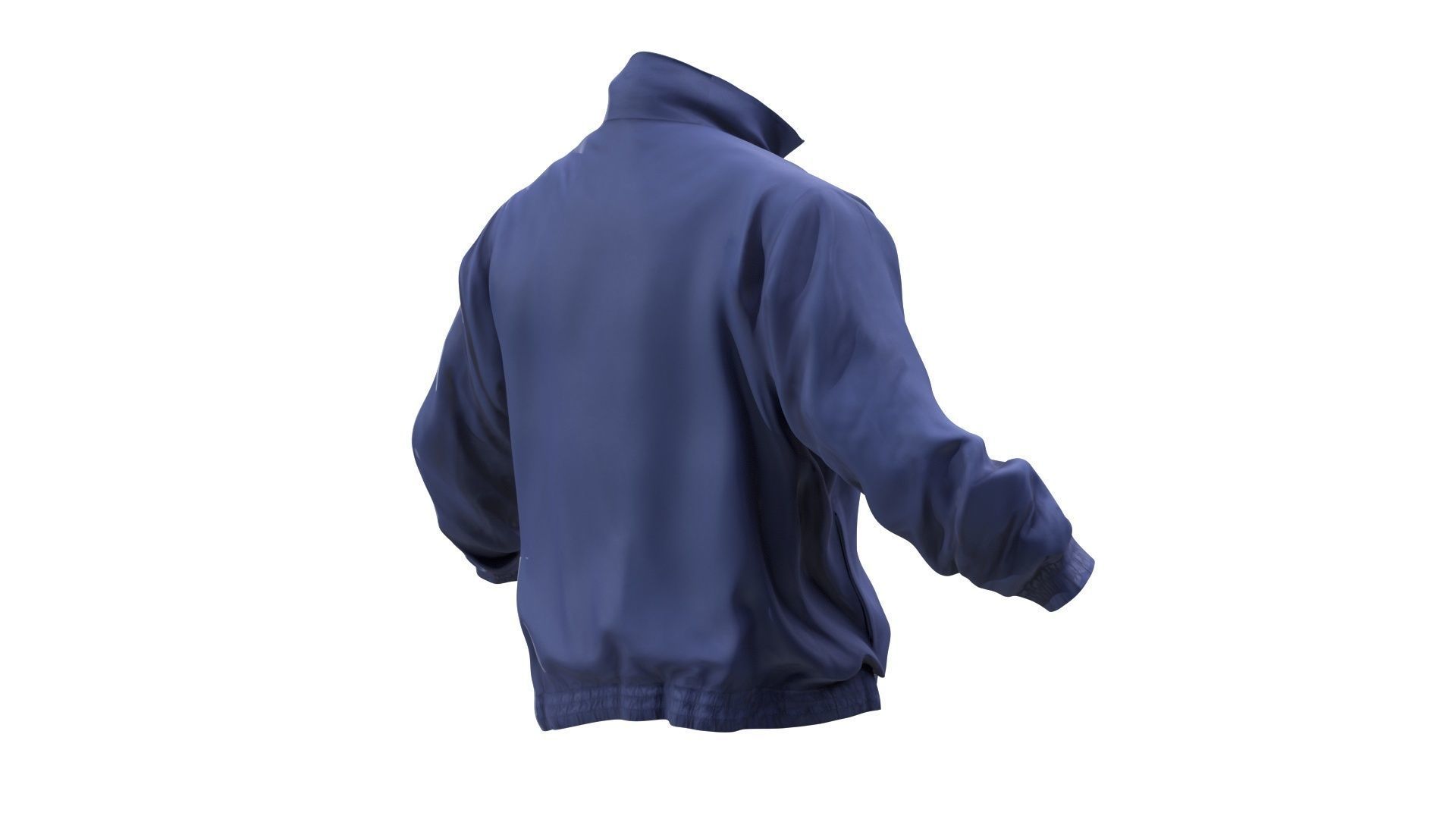 Sport jacket Low-poly 3D model_4