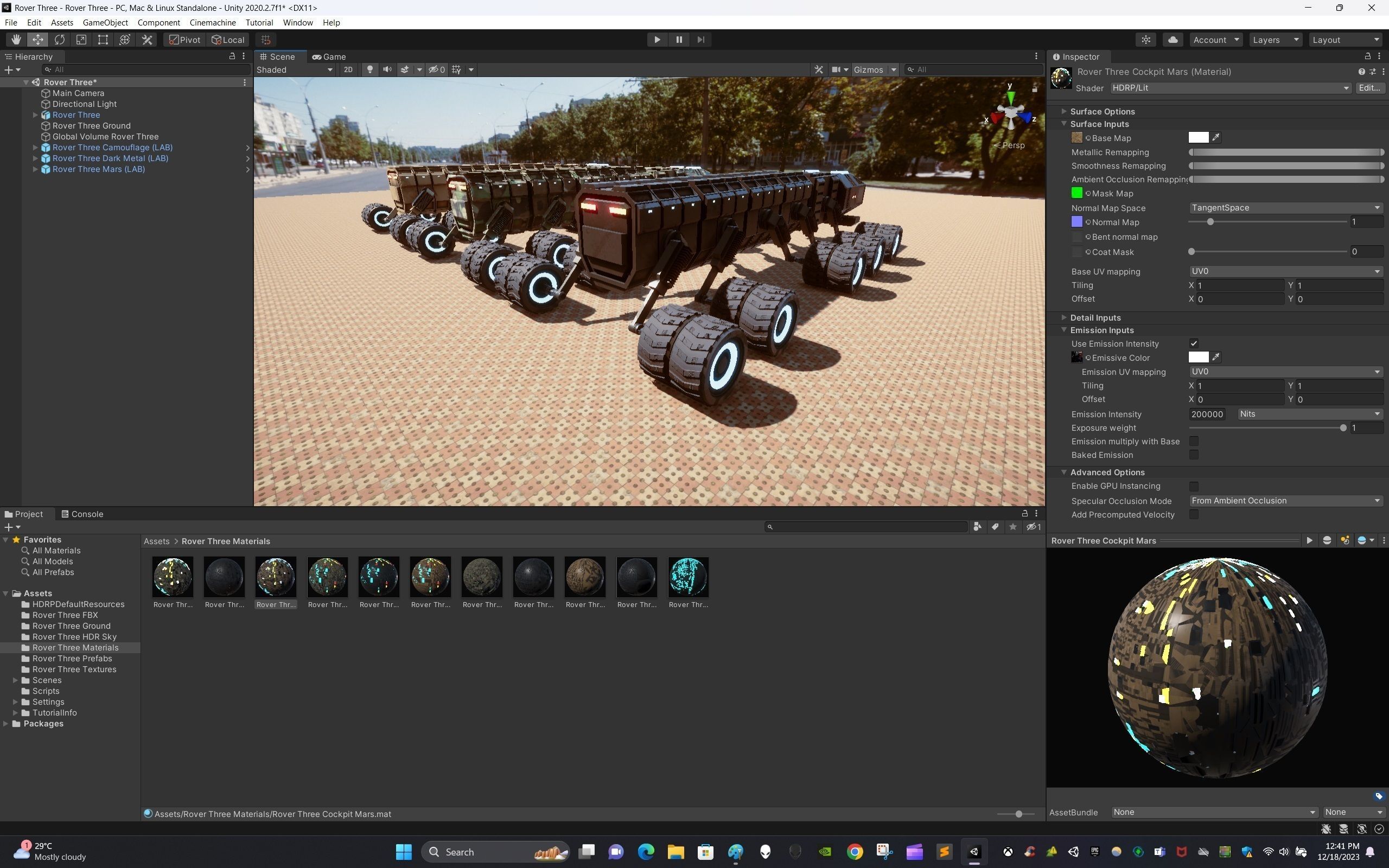 Rover Three Low-poly 3D model_14