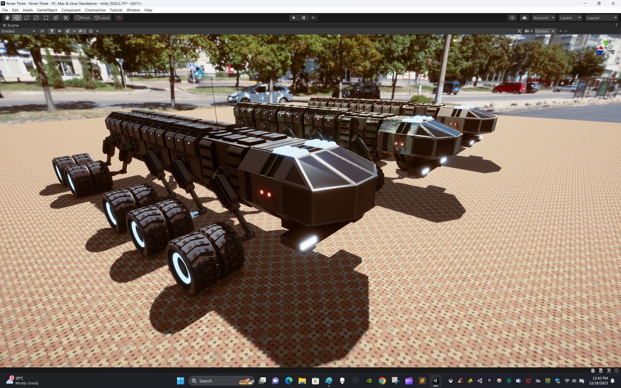 Rover Three Low-poly 3D model_16