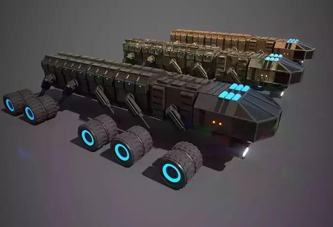Rover Three Low-poly 3D model
