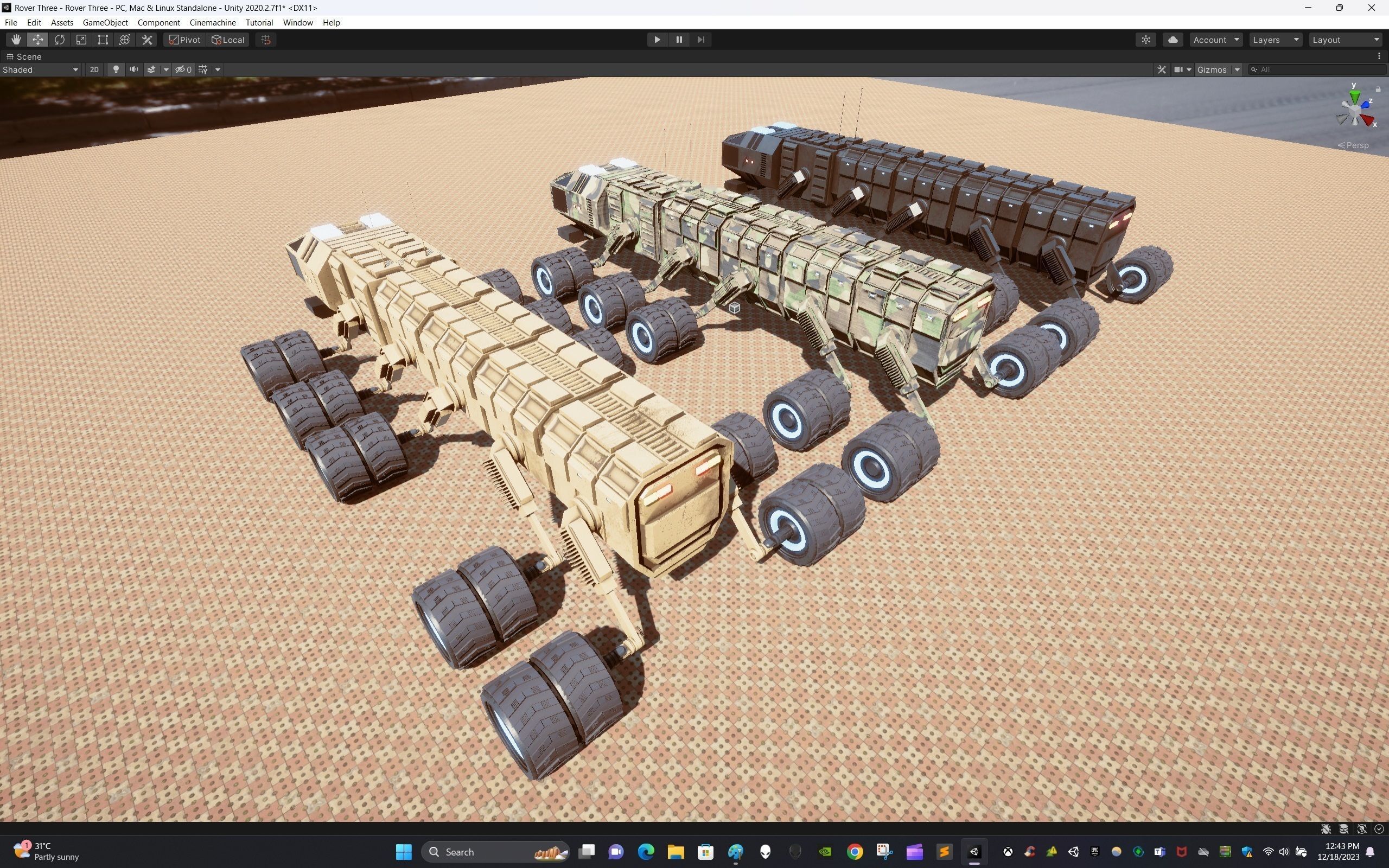 Rover Three Low-poly 3D model_18