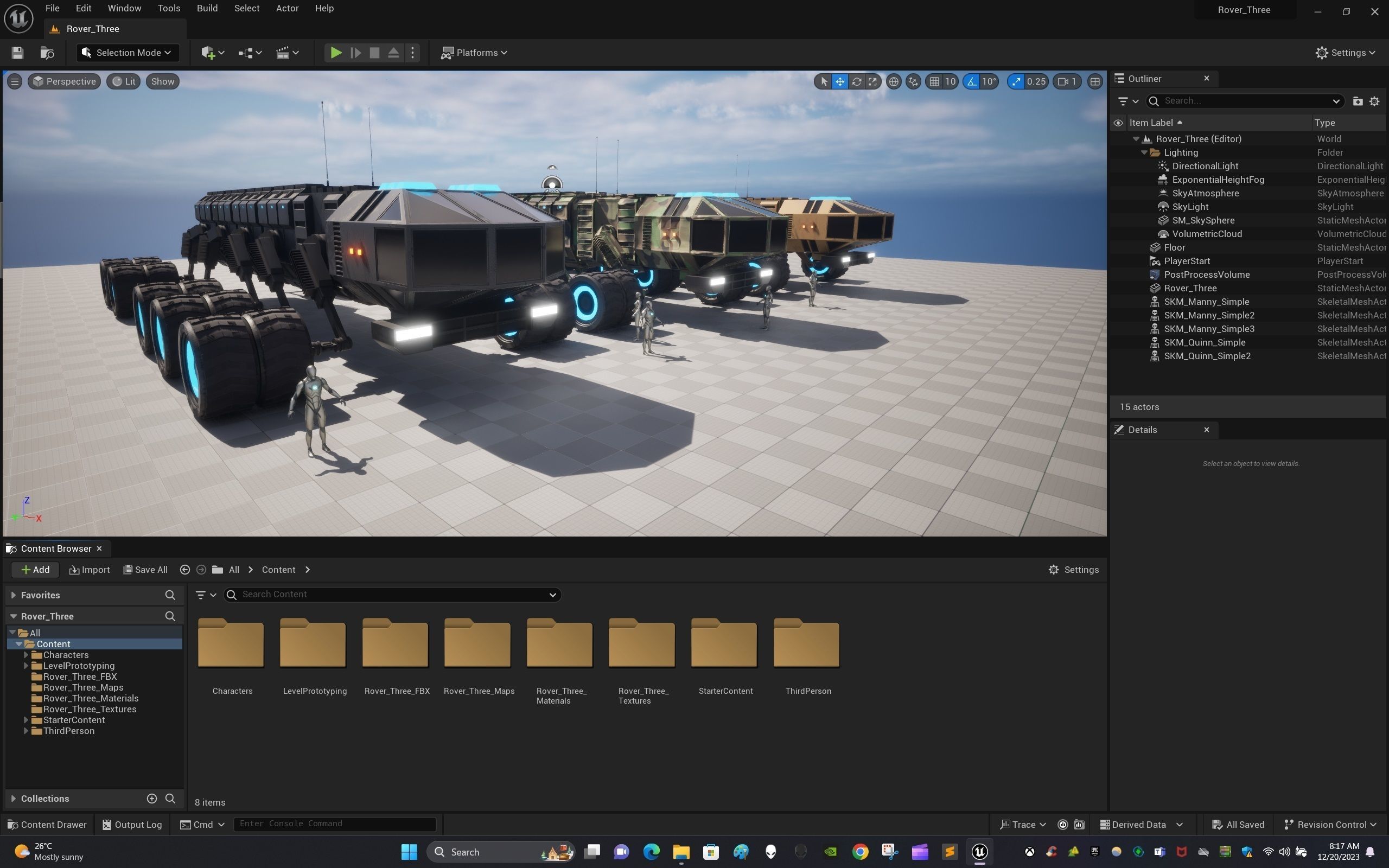 Rover Three Low-poly 3D model_21