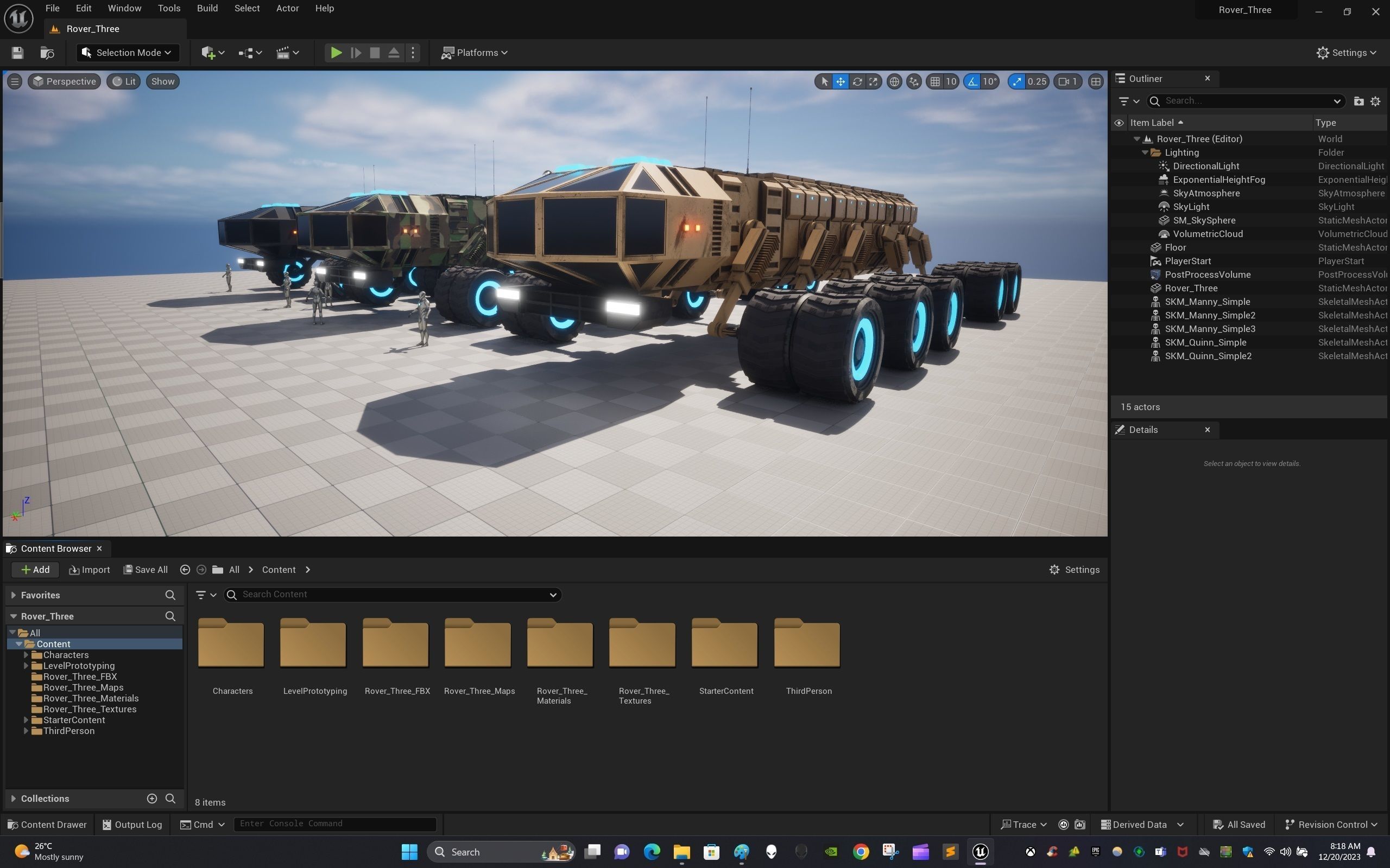 Rover Three Low-poly 3D model_22