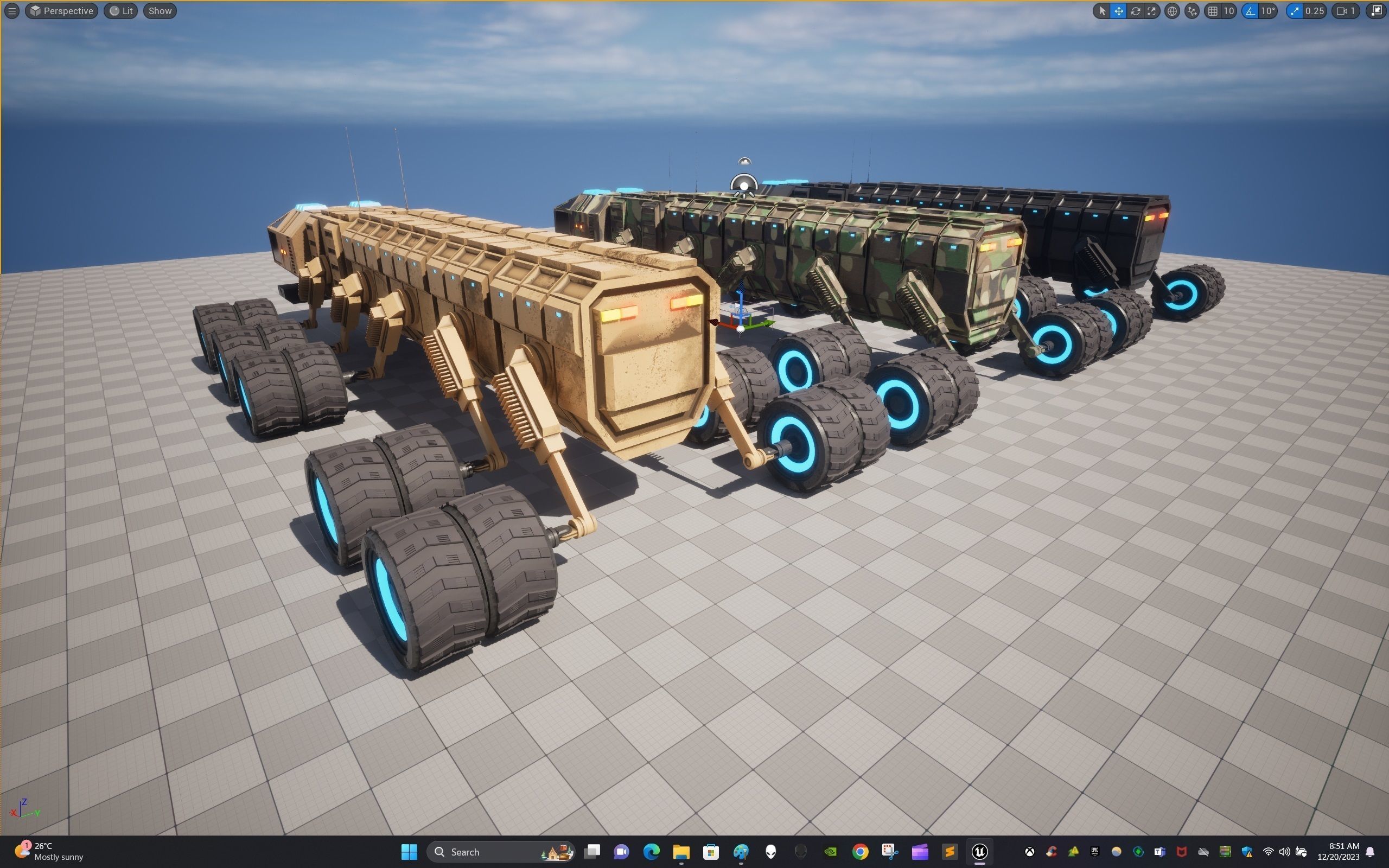 Rover Three Low-poly 3D model_28