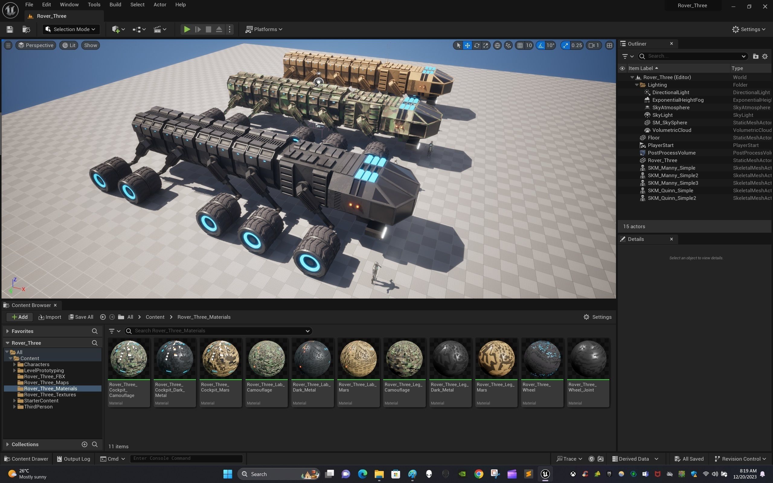 Rover Three Low-poly 3D model_24