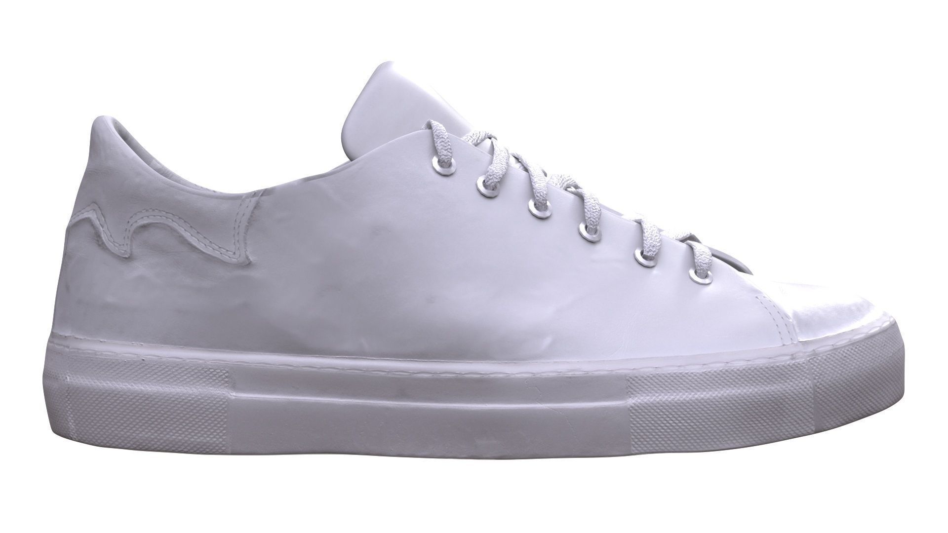 Sneakers Low-poly 3D model_4