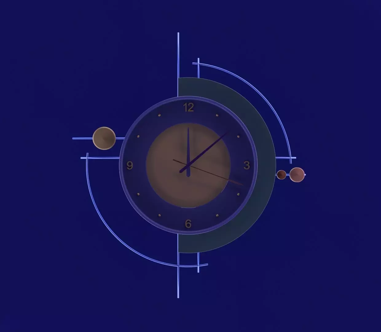 the wall clock Free 3D model