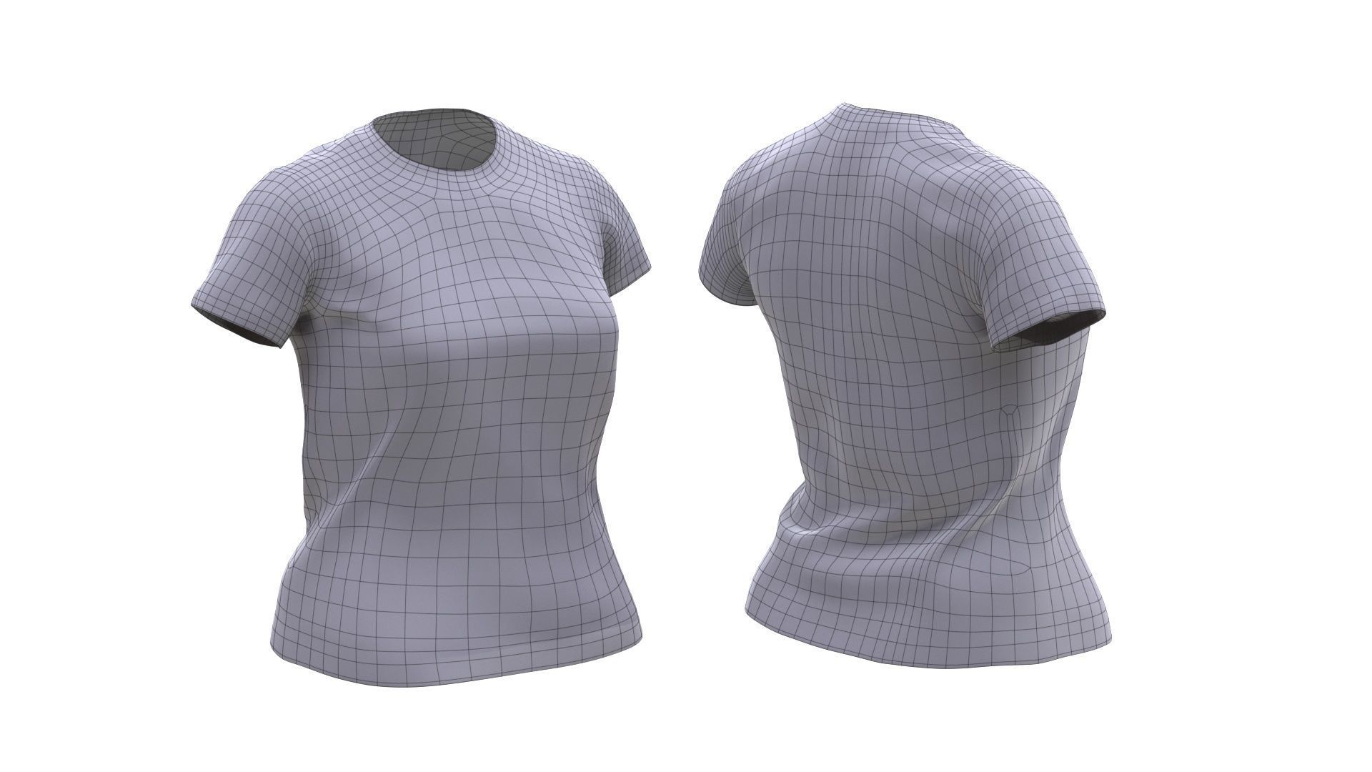 Tshirt Low-poly 3D model_4
