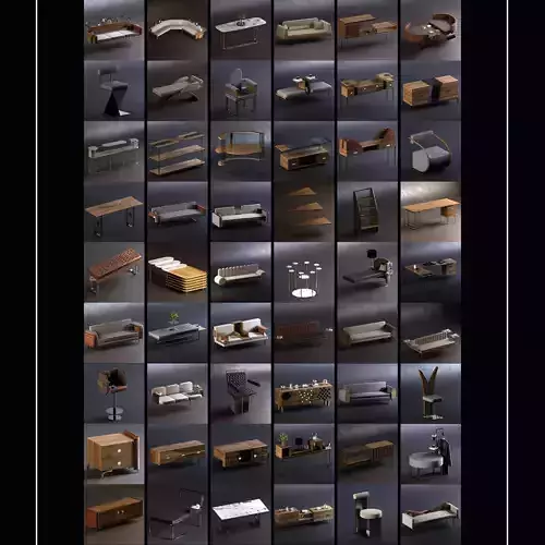 30 Interior Design Scenes - 55 3D Furniture Designs FREE