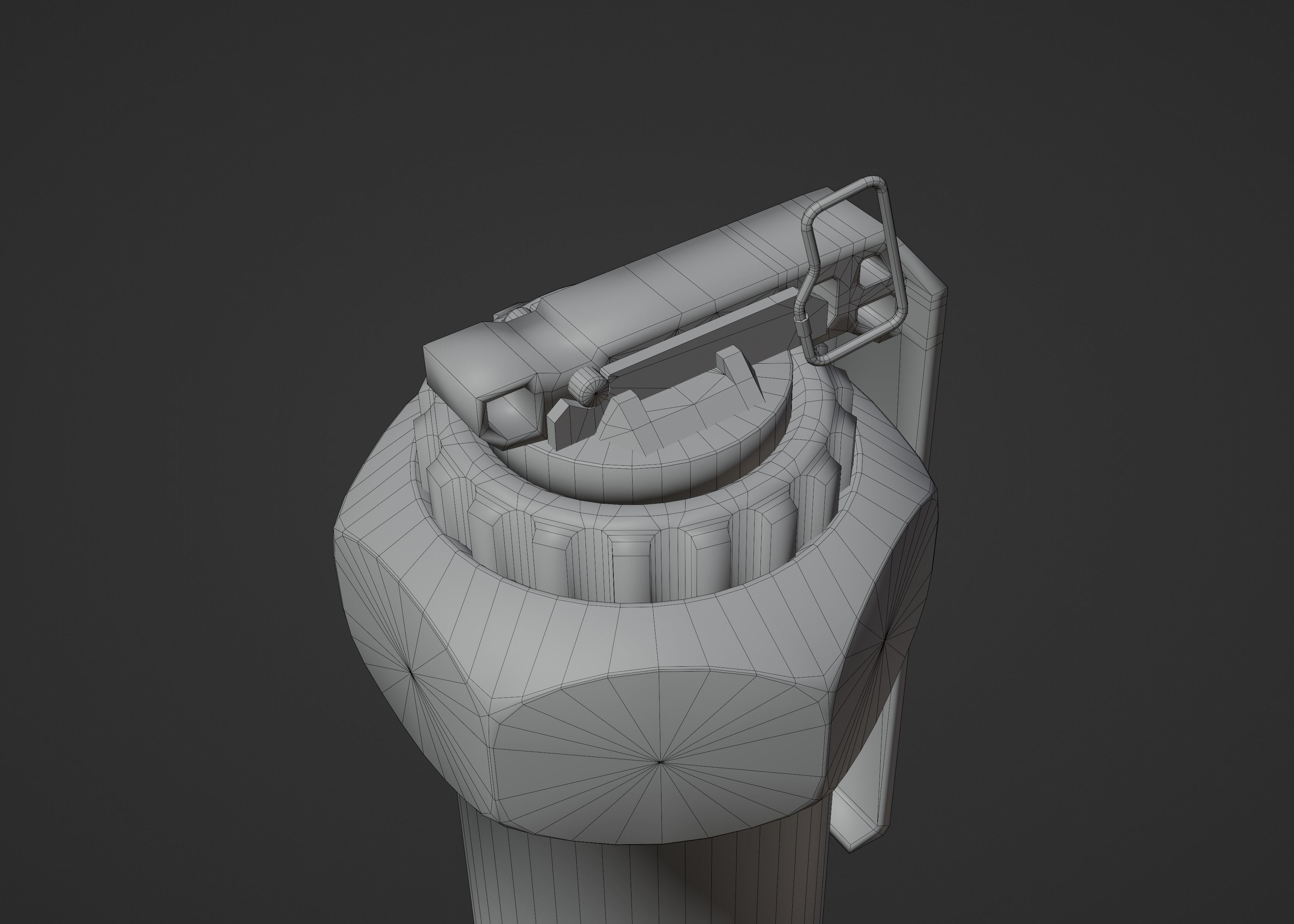 Cyberpunk FlashGranade Low-poly 3D model_7