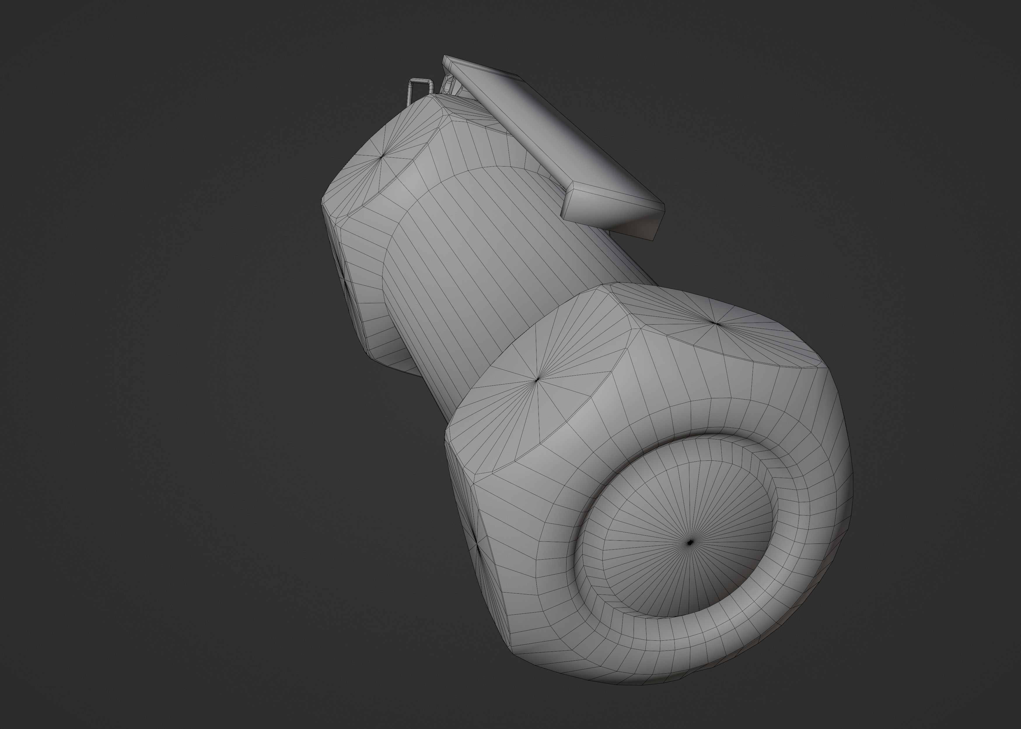 Cyberpunk FlashGranade Low-poly 3D model_5