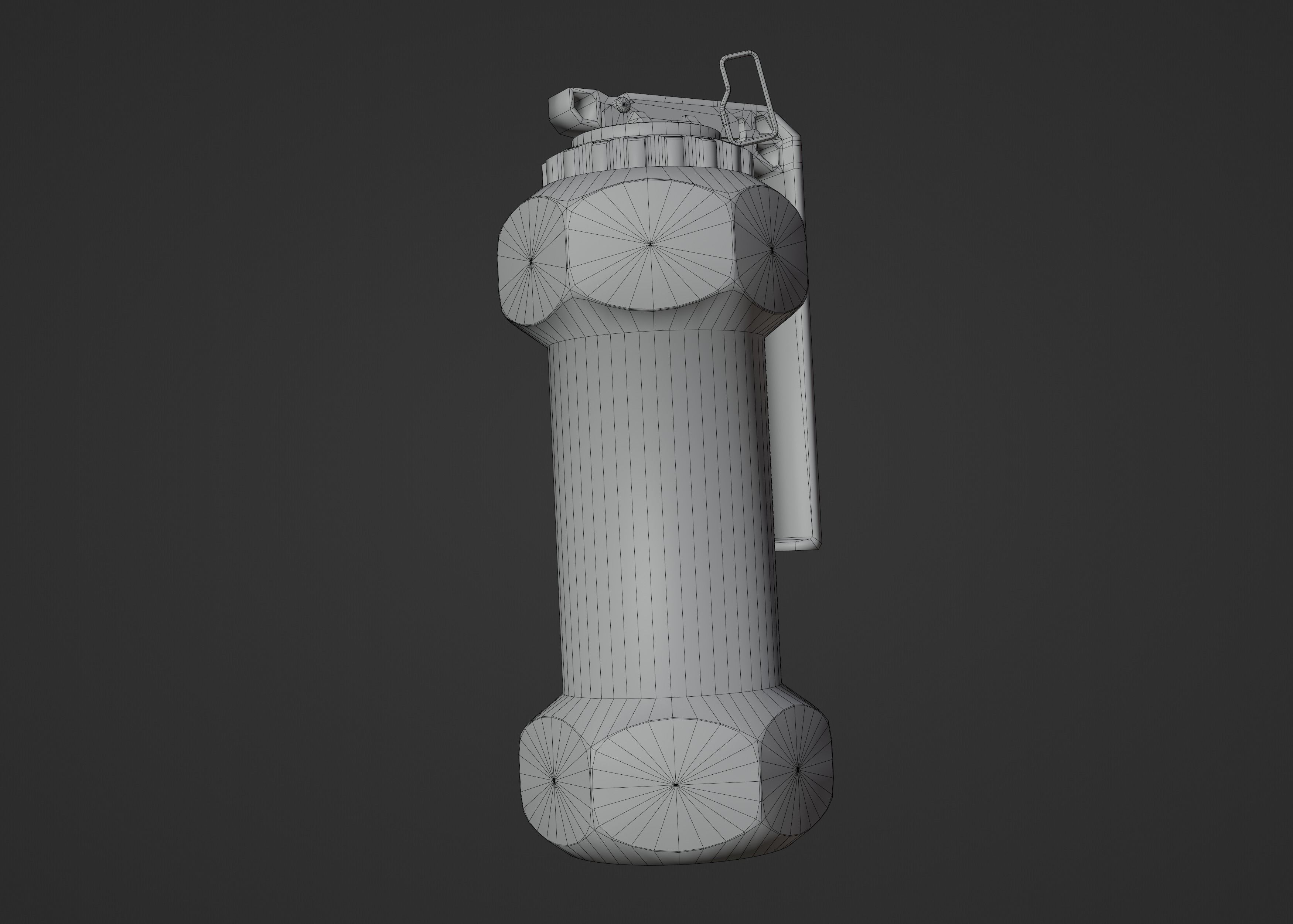 Cyberpunk FlashGranade Low-poly 3D model_8