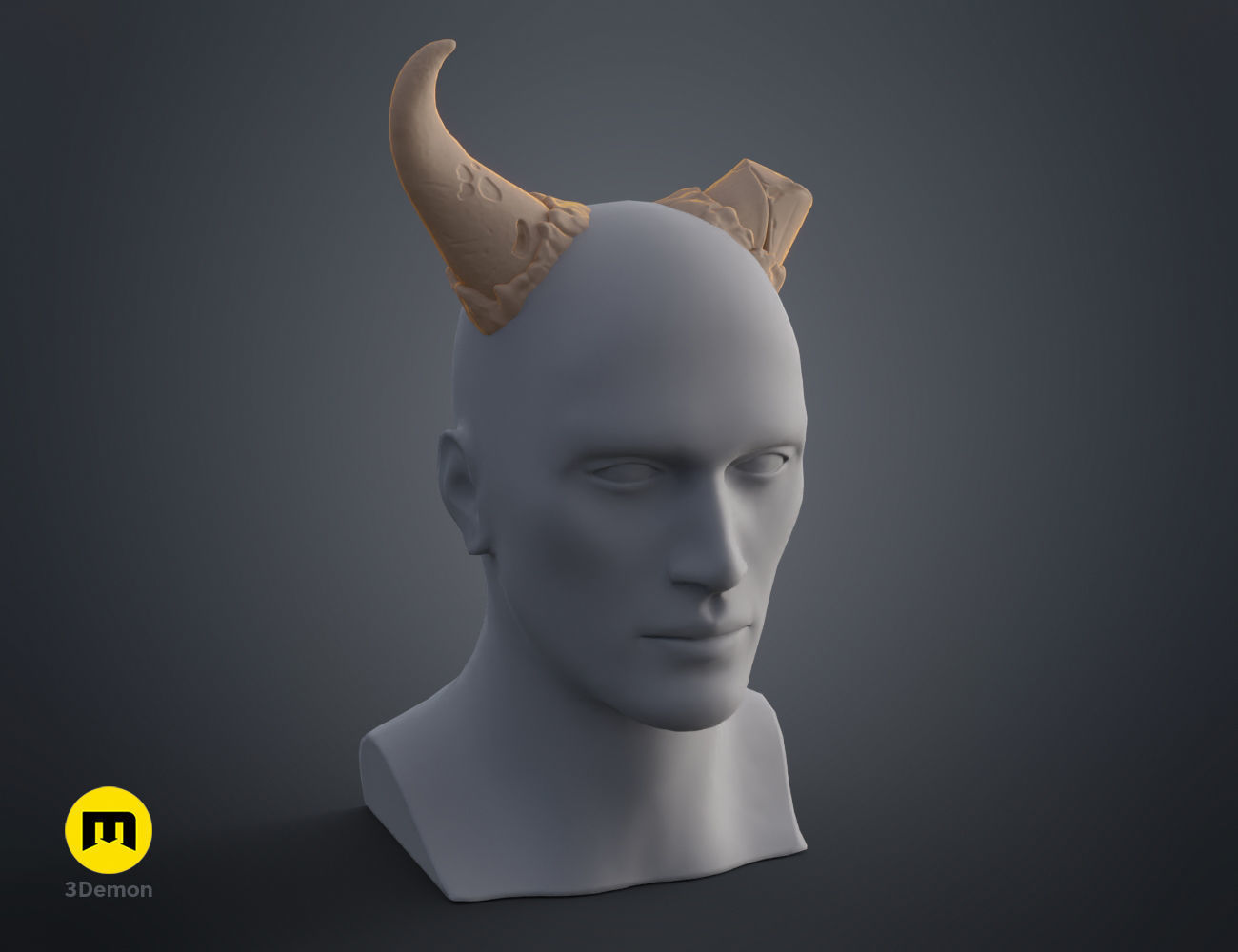 Broken horns 3D print model_5