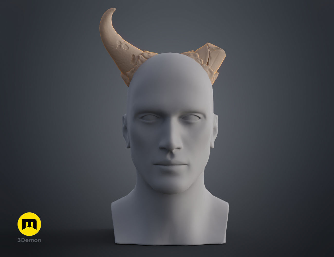 Broken horns 3D print model_11