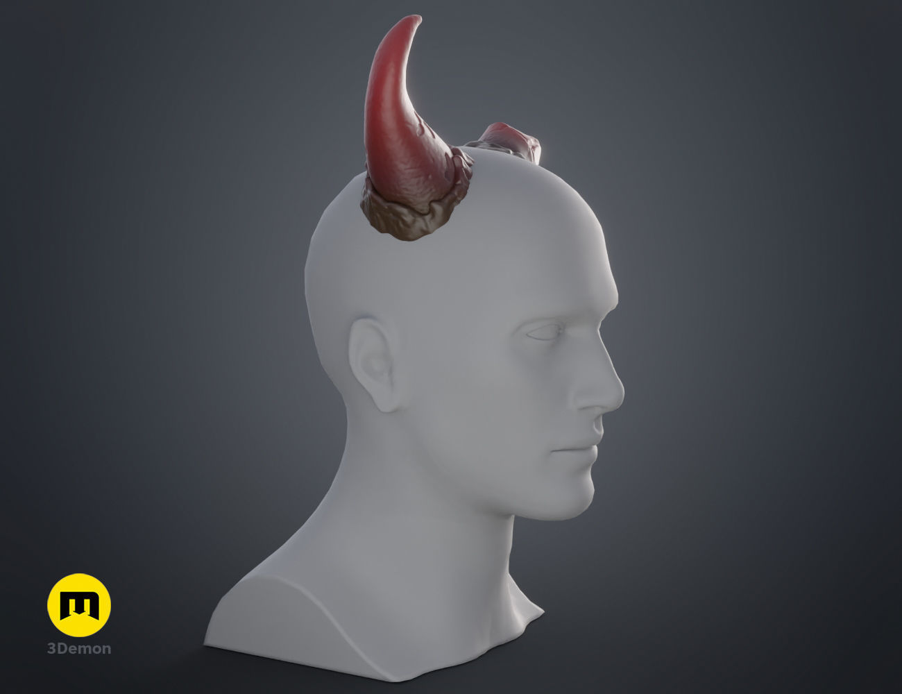 Broken horns 3D print model_16
