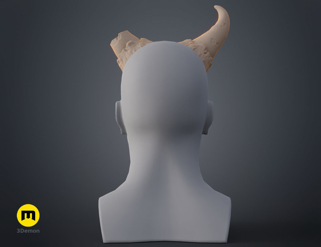 Broken horns 3D print model_12