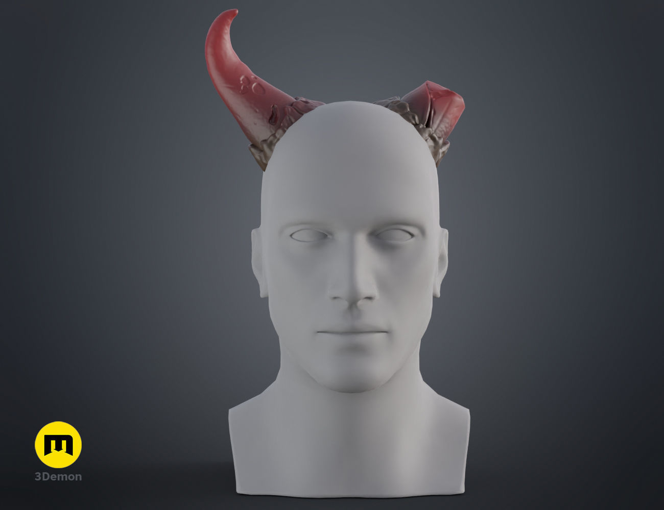 Broken horns 3D print model_3