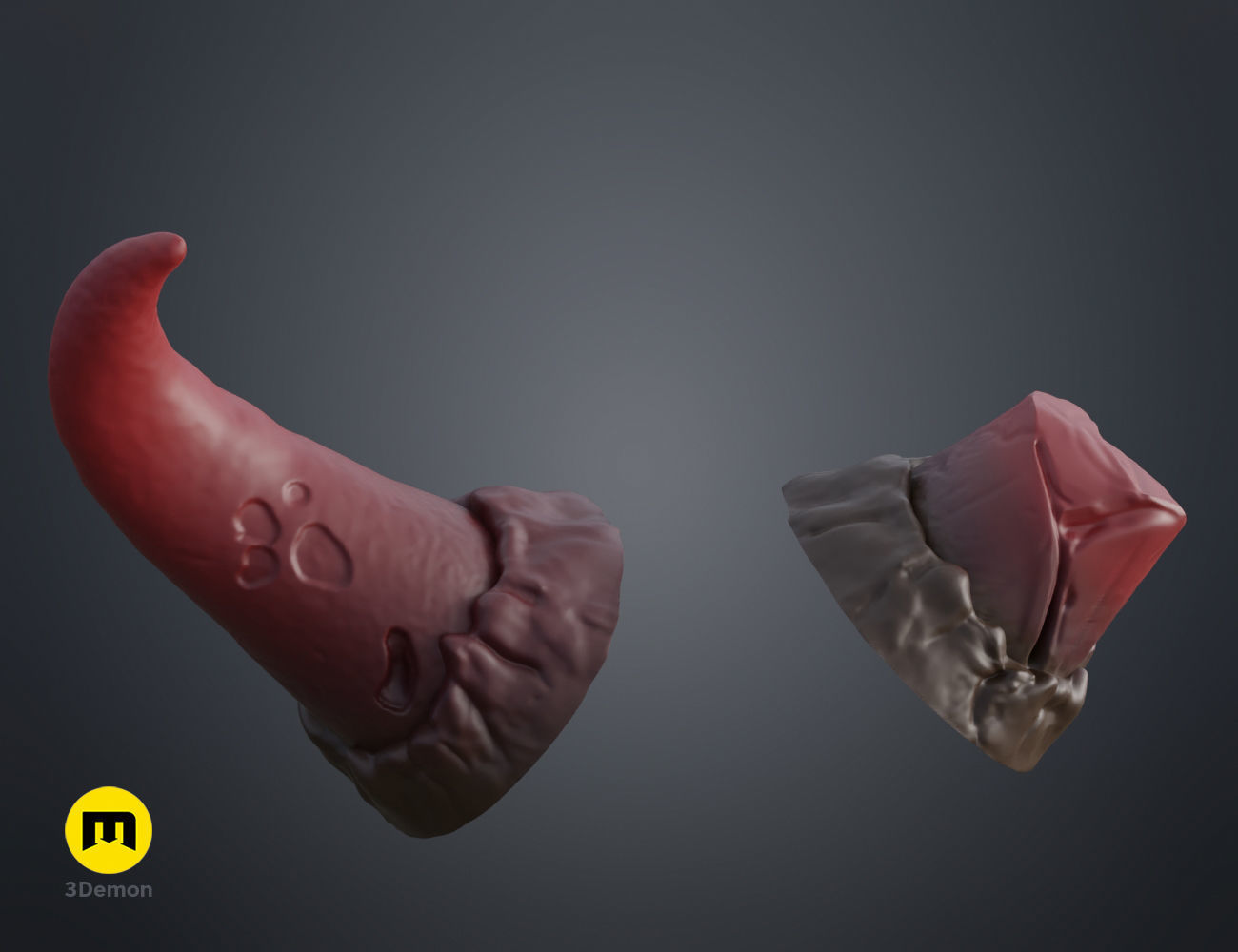 Broken horns 3D print model_13