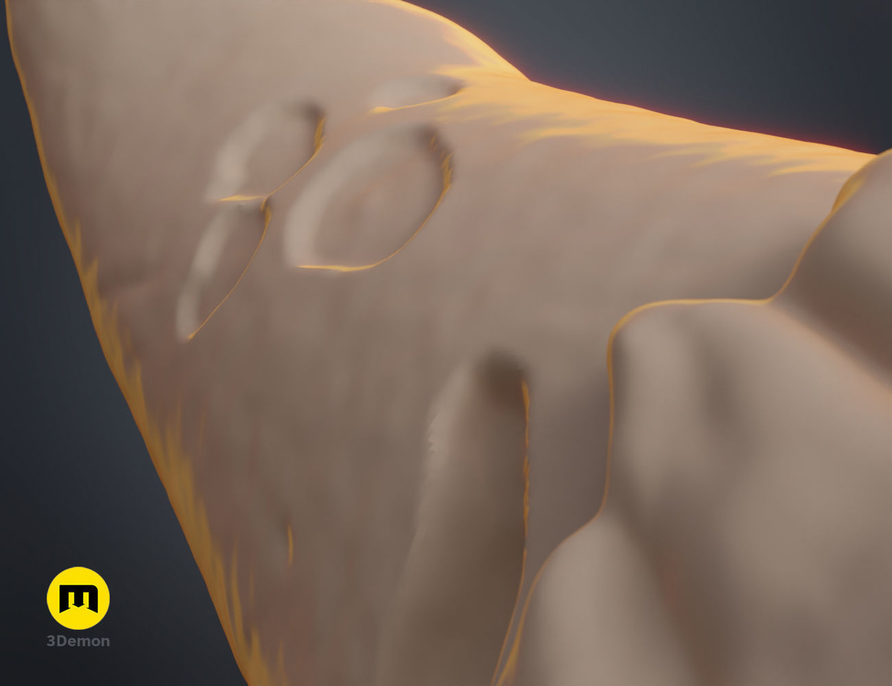 Broken horns 3D print model_15