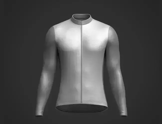Mens Full Sleeve Cycling Jersey 3d Model