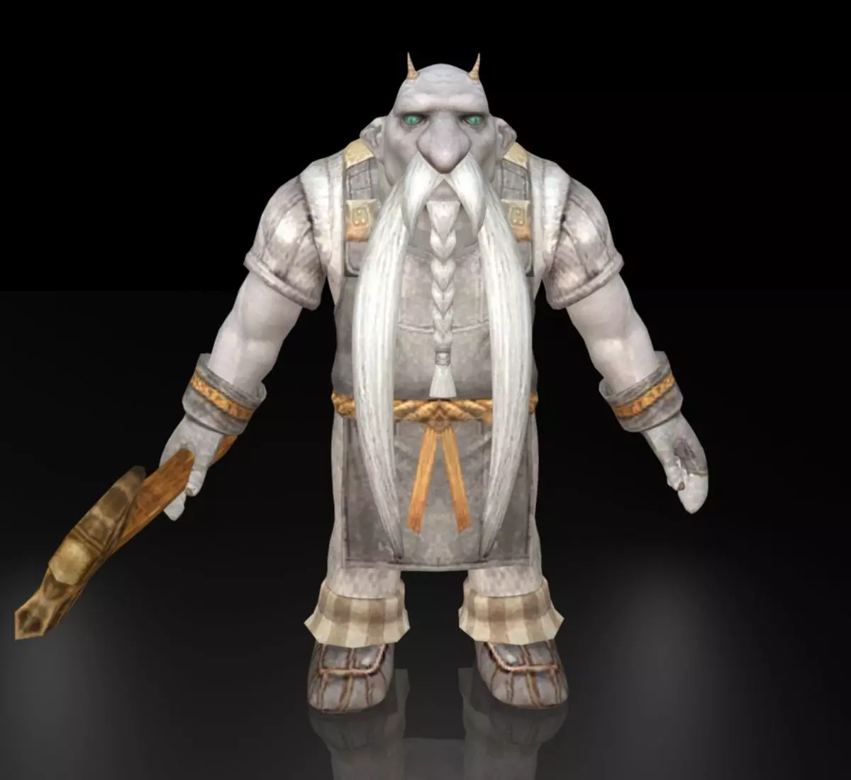 fantasy halfling dwarves warrior Low-poly 3D model_0
