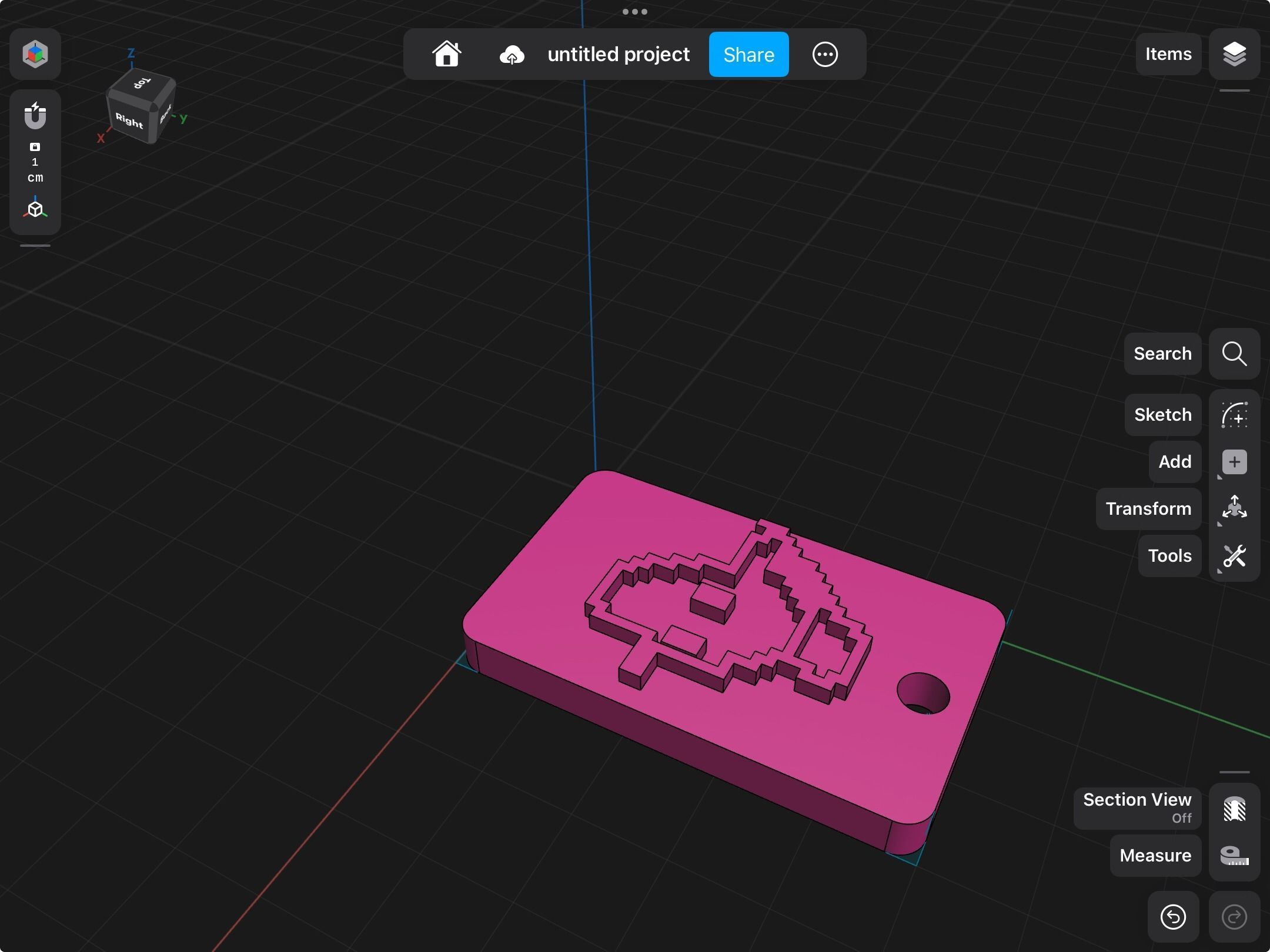 Simple keychain 3D print model_26