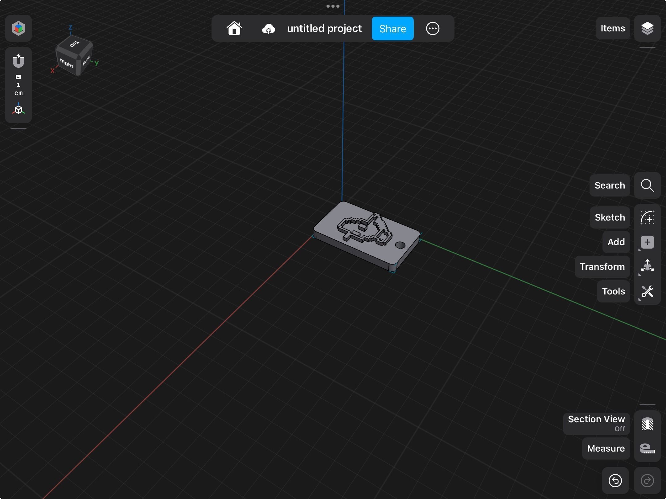 Simple keychain 3D print model_20