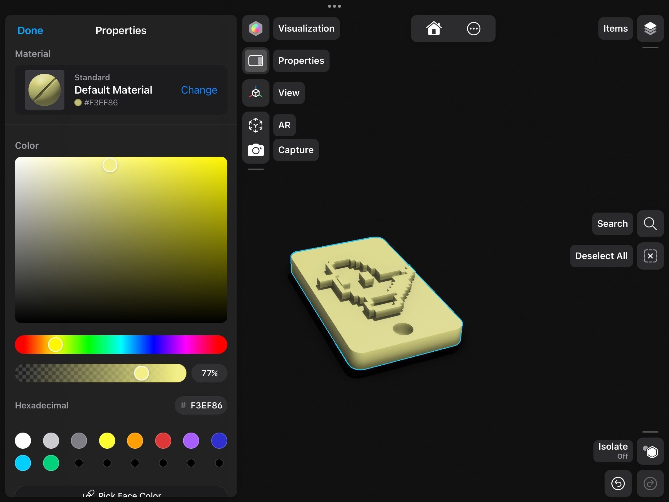 Simple keychain 3D print model_15