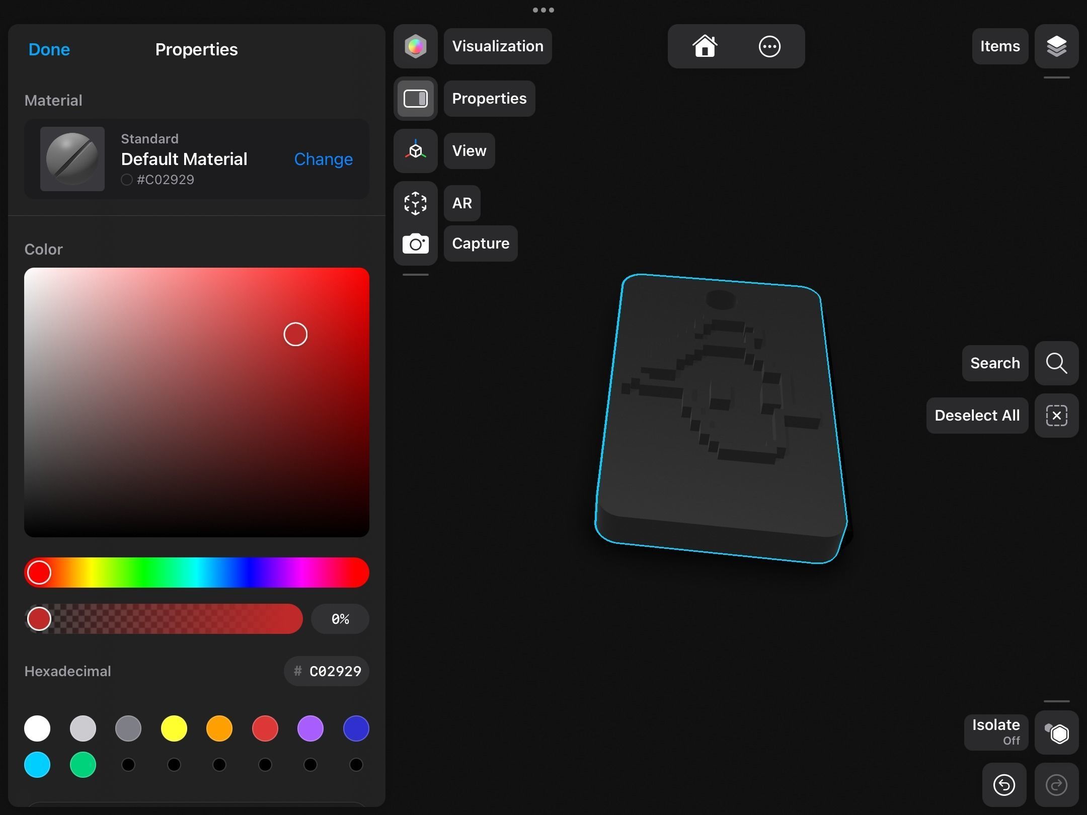 Simple keychain 3D print model_5