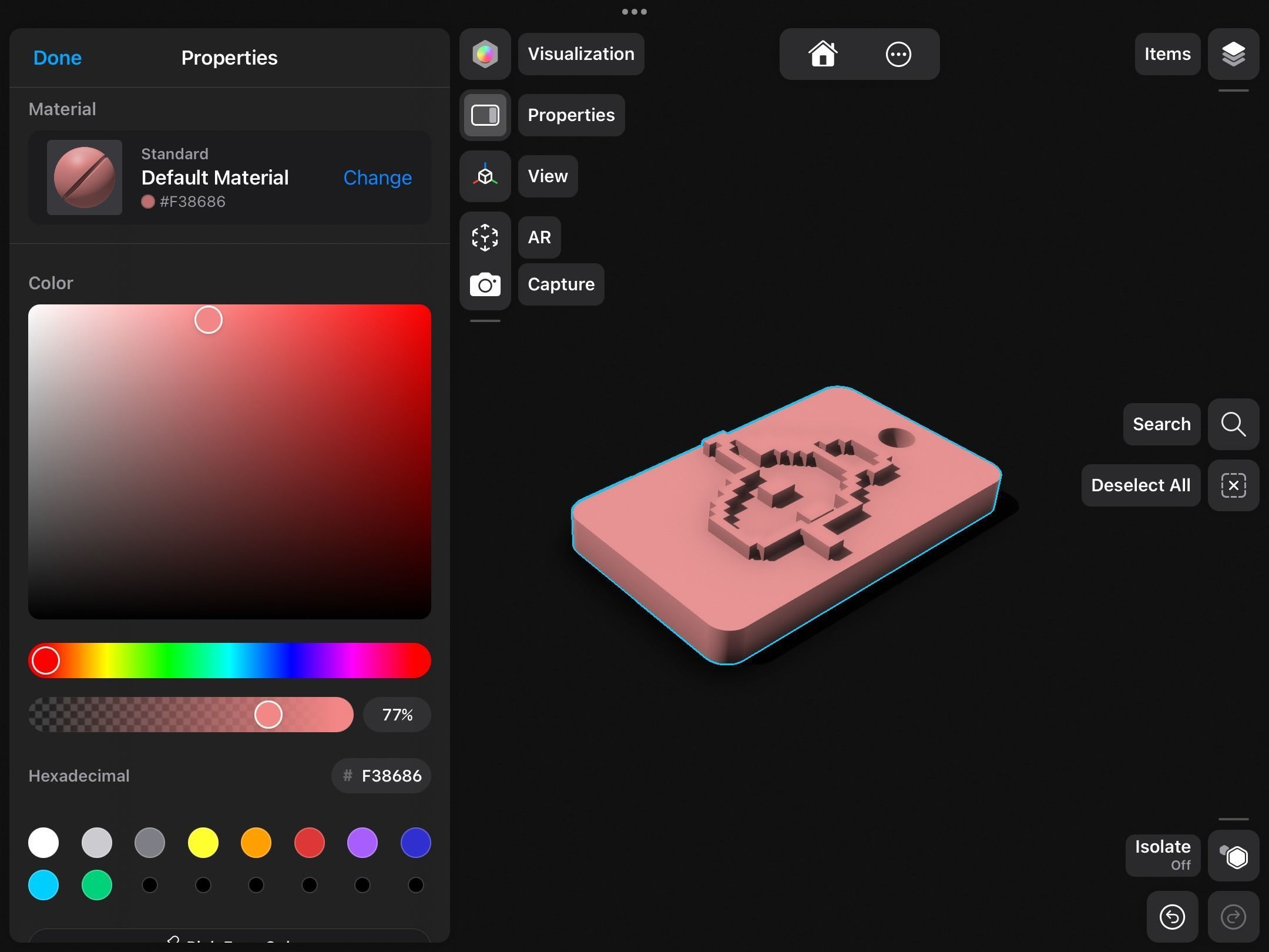 Simple keychain 3D print model_11