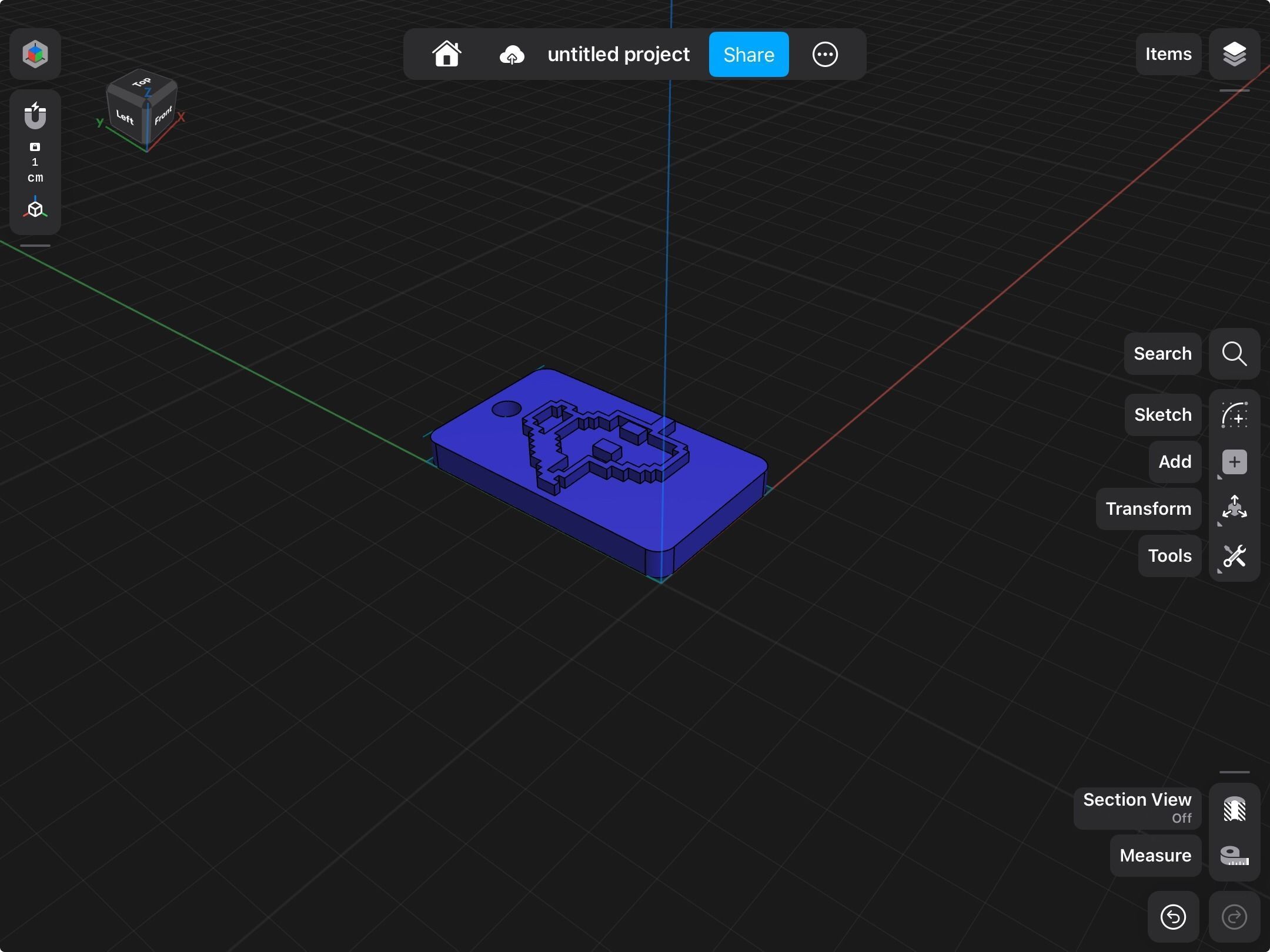 Simple keychain 3D print model_23