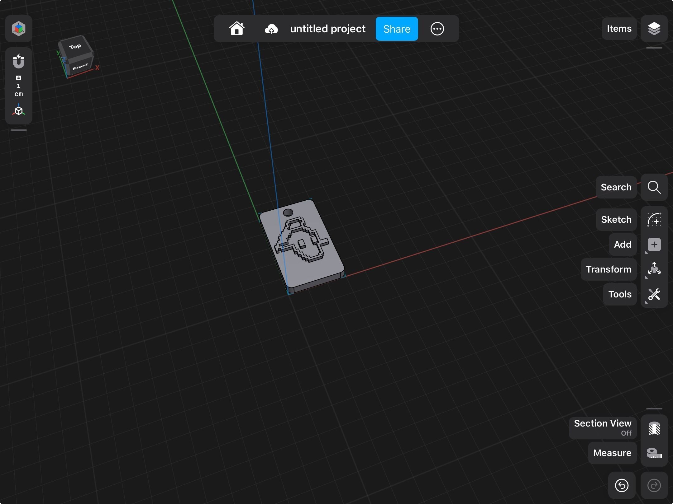 Simple keychain 3D print model_18