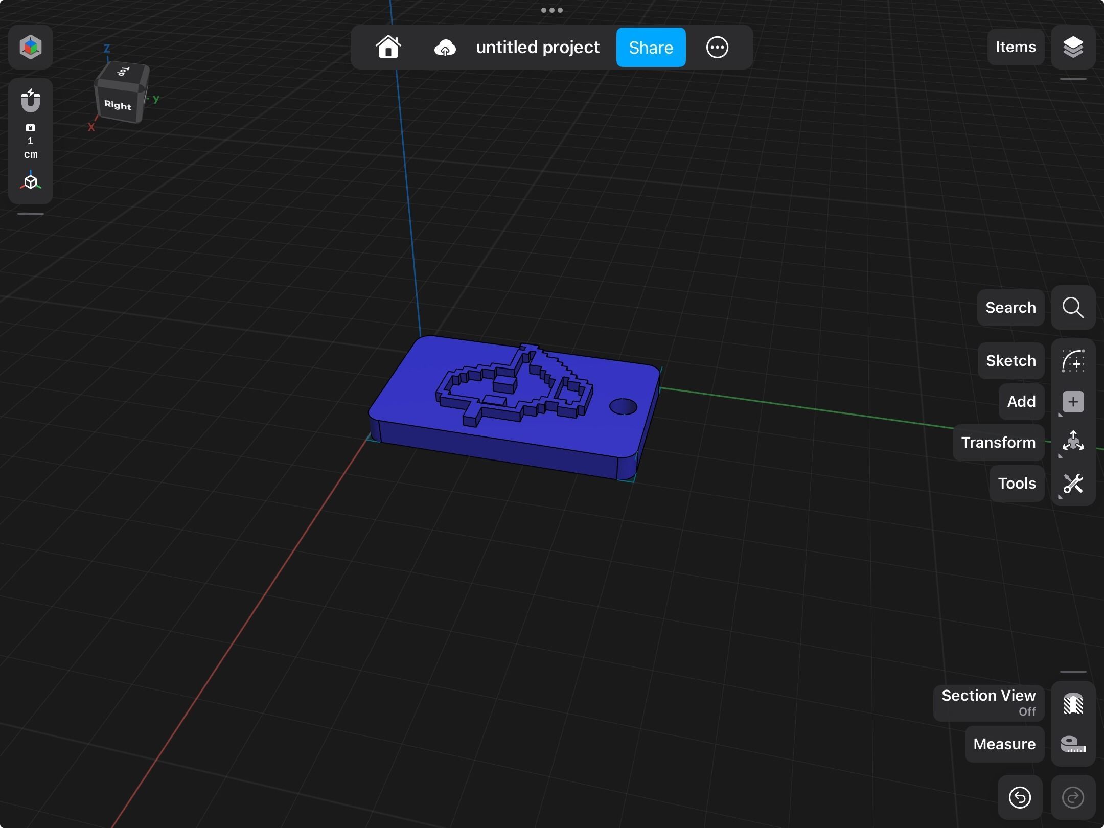 Simple keychain 3D print model_22