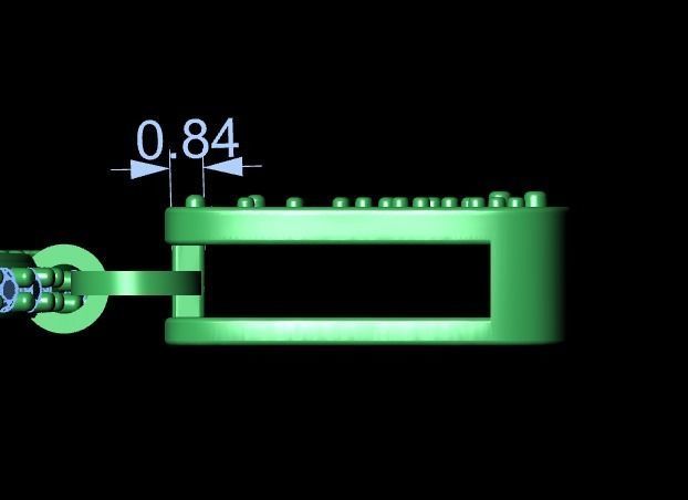 Slipper necklace 3D print model_20