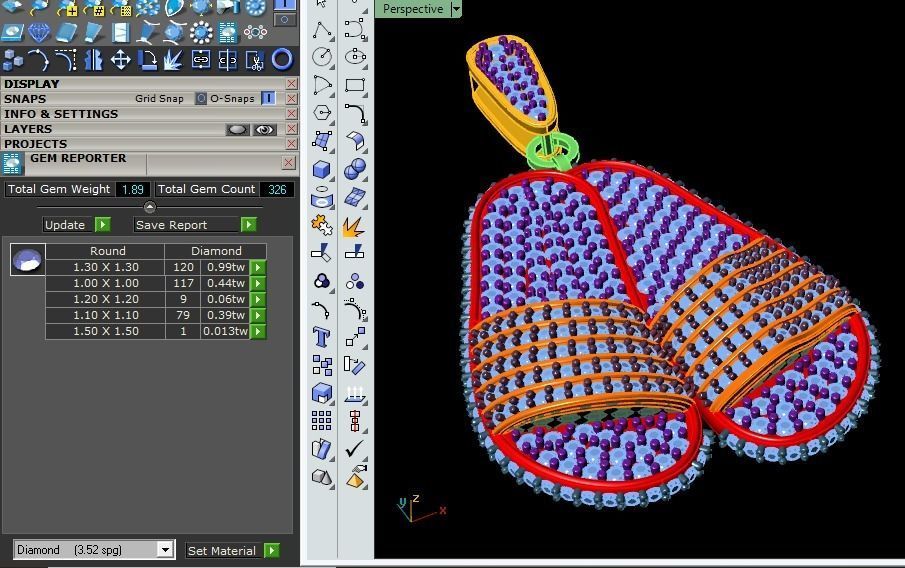 Slipper necklace 3D print model_13