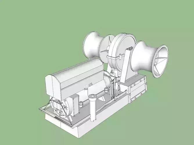 Titanic Electric Winch 3D model