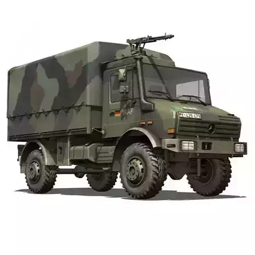 Mercedes Benz Unimog U1300 German Army ISAF 3D model