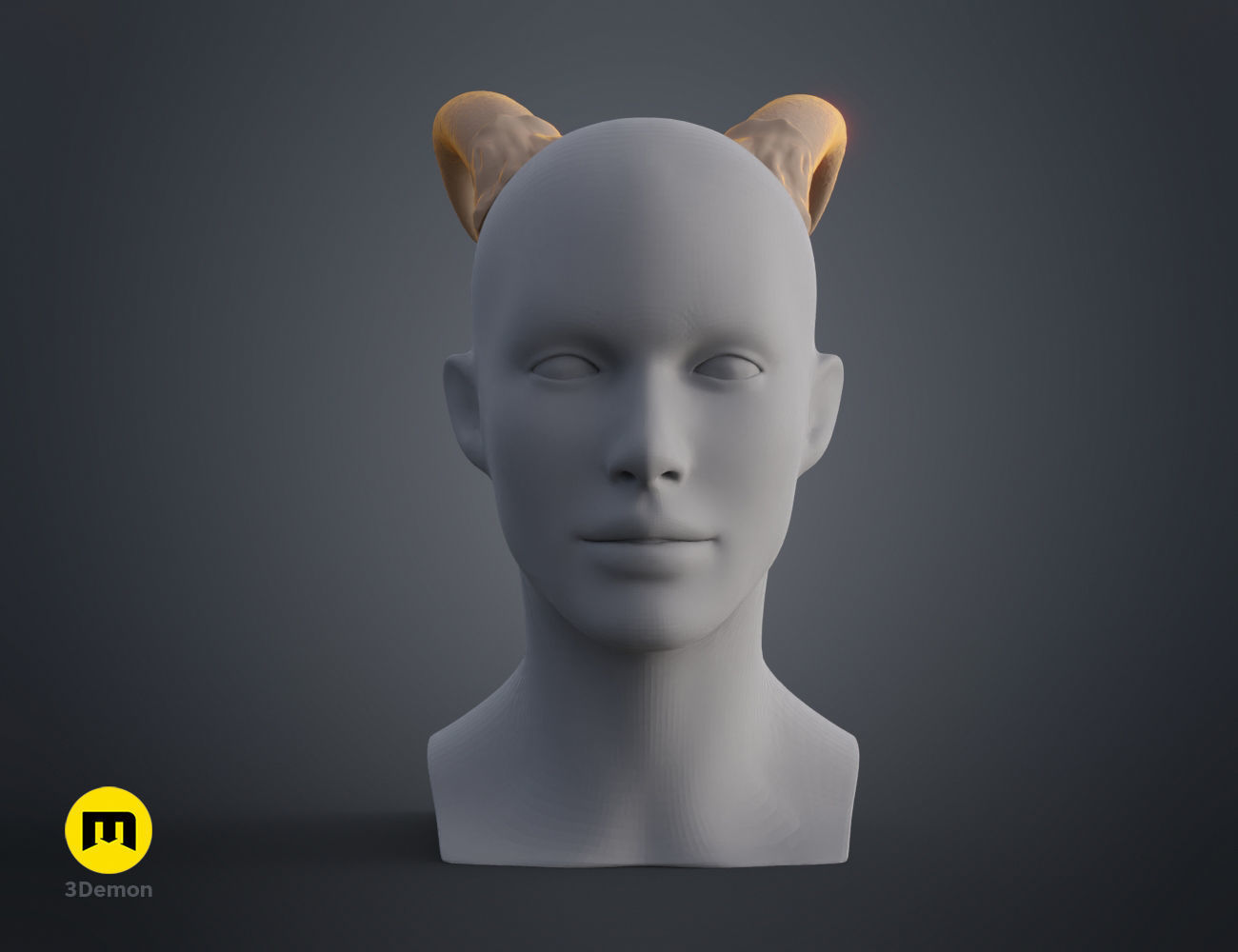 Succubus horns 3D print model_8