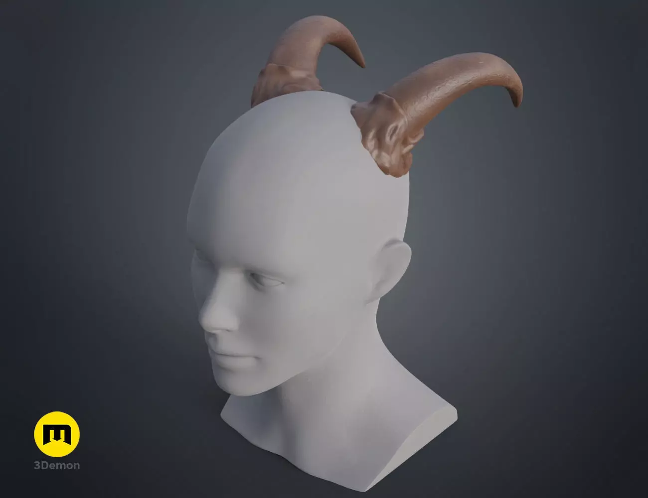 Succubus horns 3D print model_0