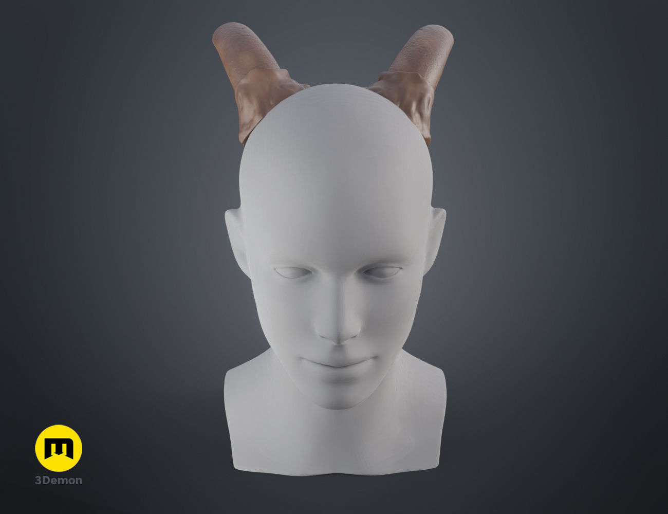 Succubus horns 3D print model_2