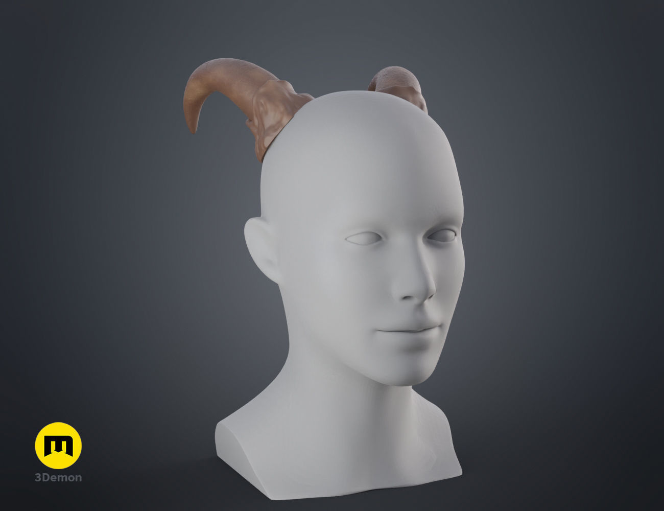 Succubus horns 3D print model_11