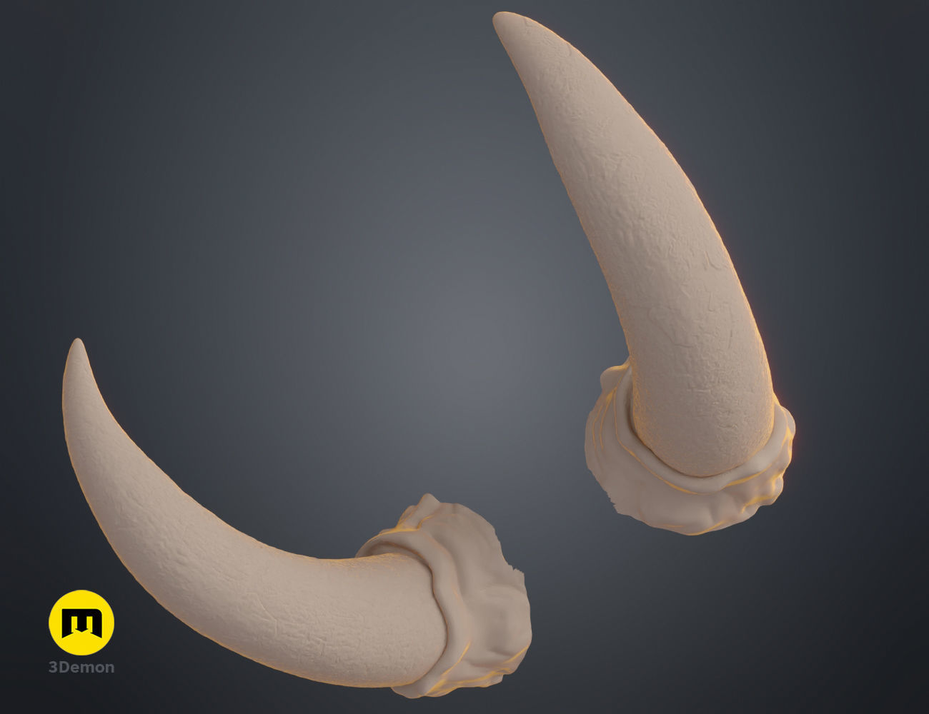 Succubus horns 3D print model_12
