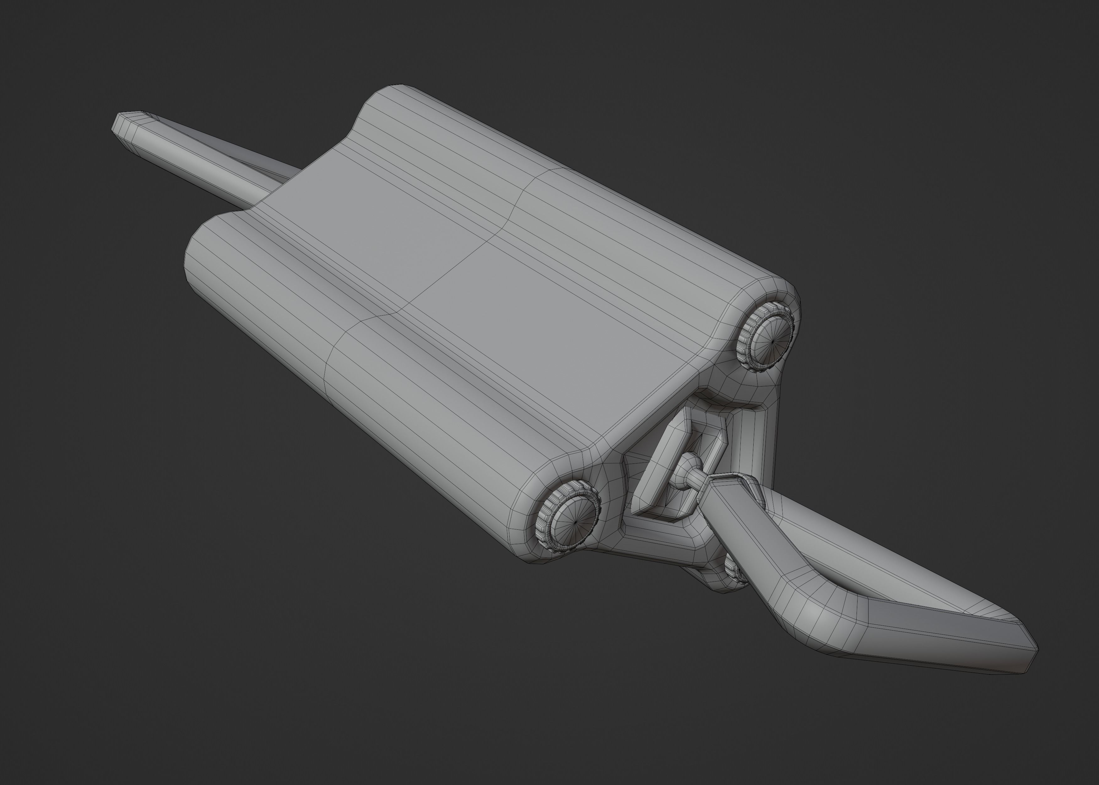 Cyberpunk Suprise Mine Low-poly 3D model_8