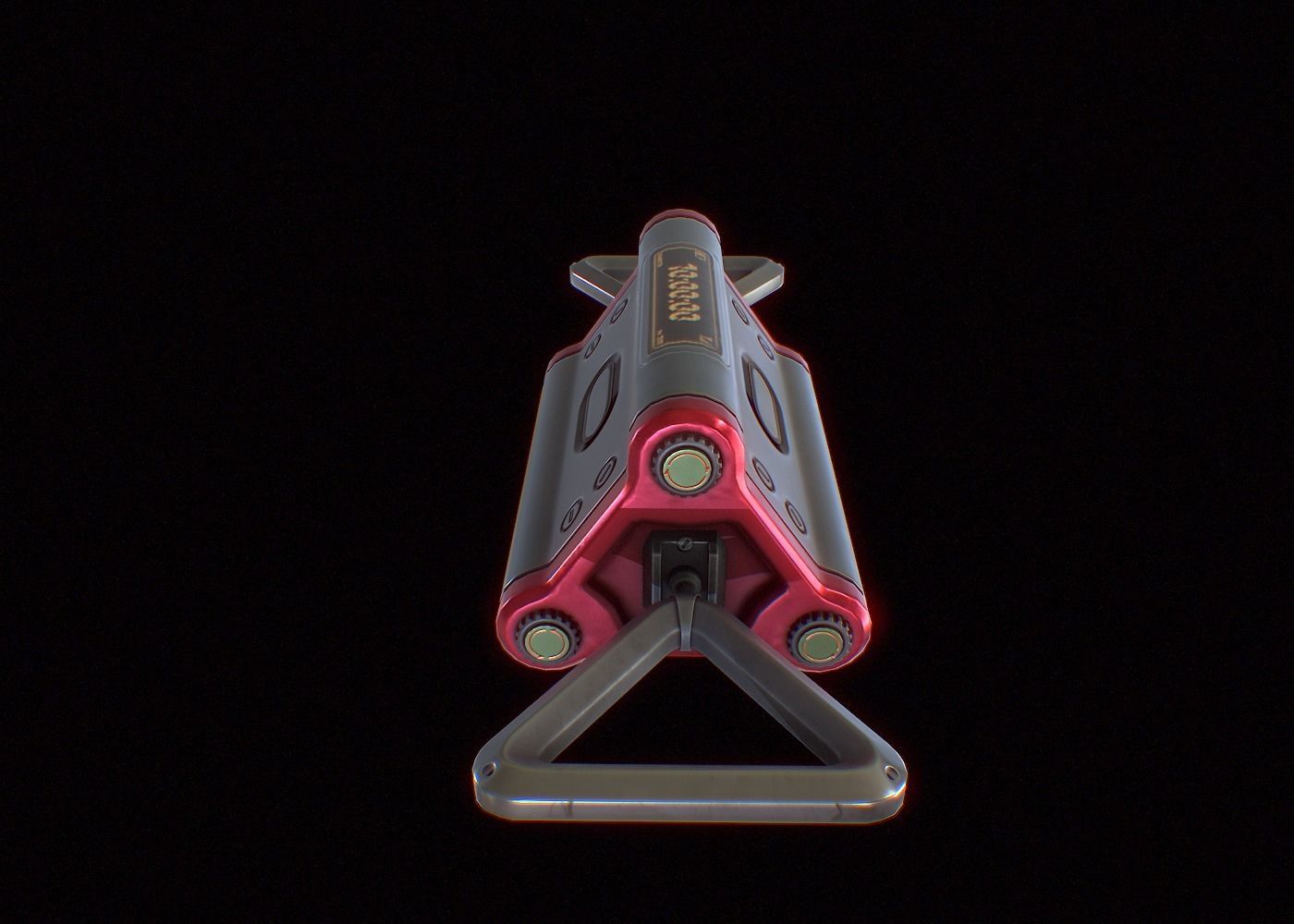 Cyberpunk Suprise Mine Low-poly 3D model_3