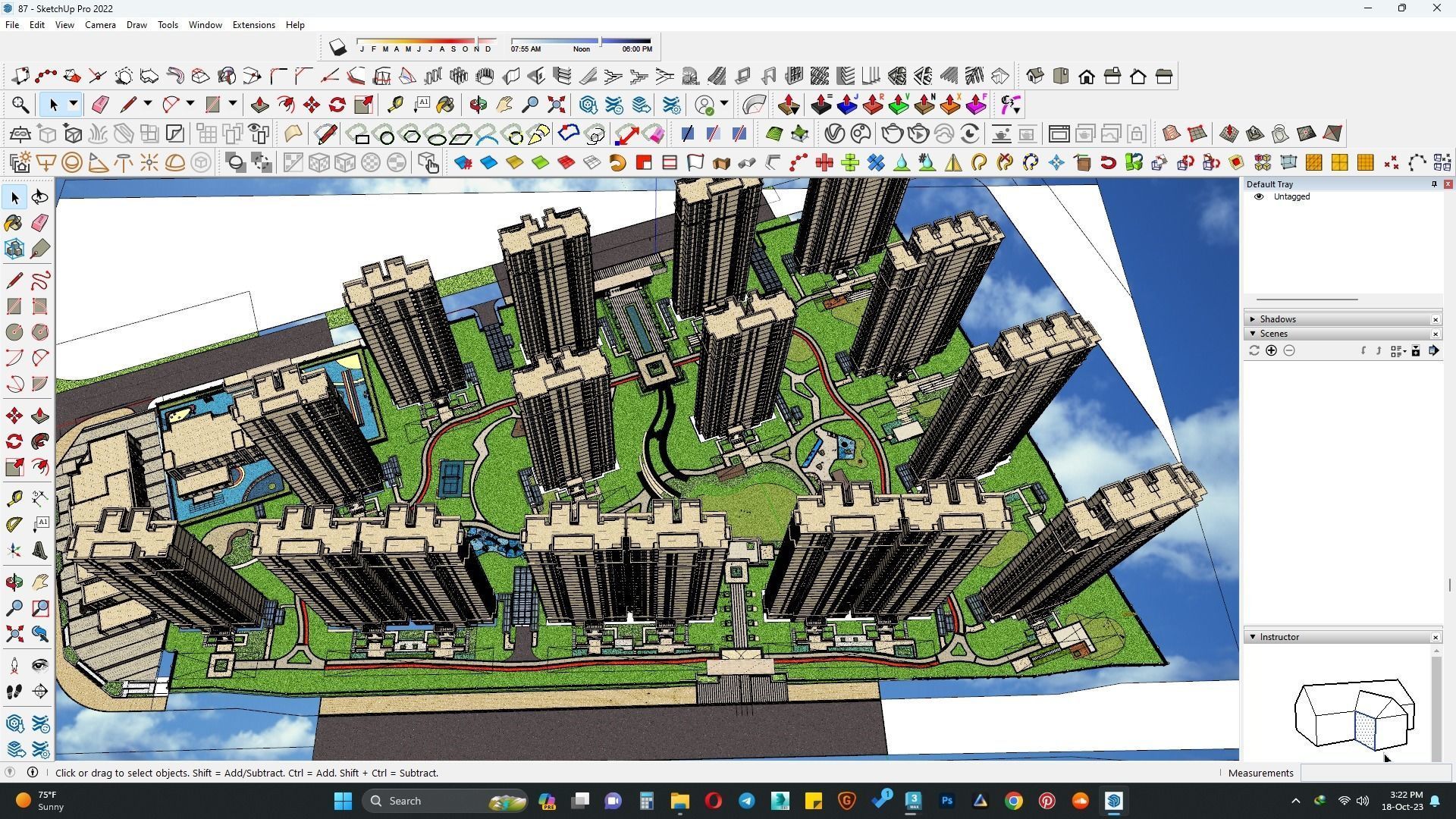 Architecture undergraduate thesis of housing complex highrise 3D model_1